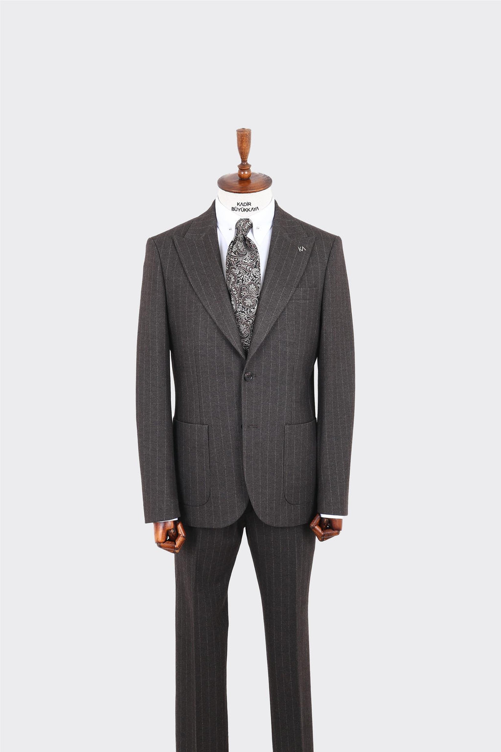 Klasik Çizgili Erkek Takım Elbise-KAW1350W