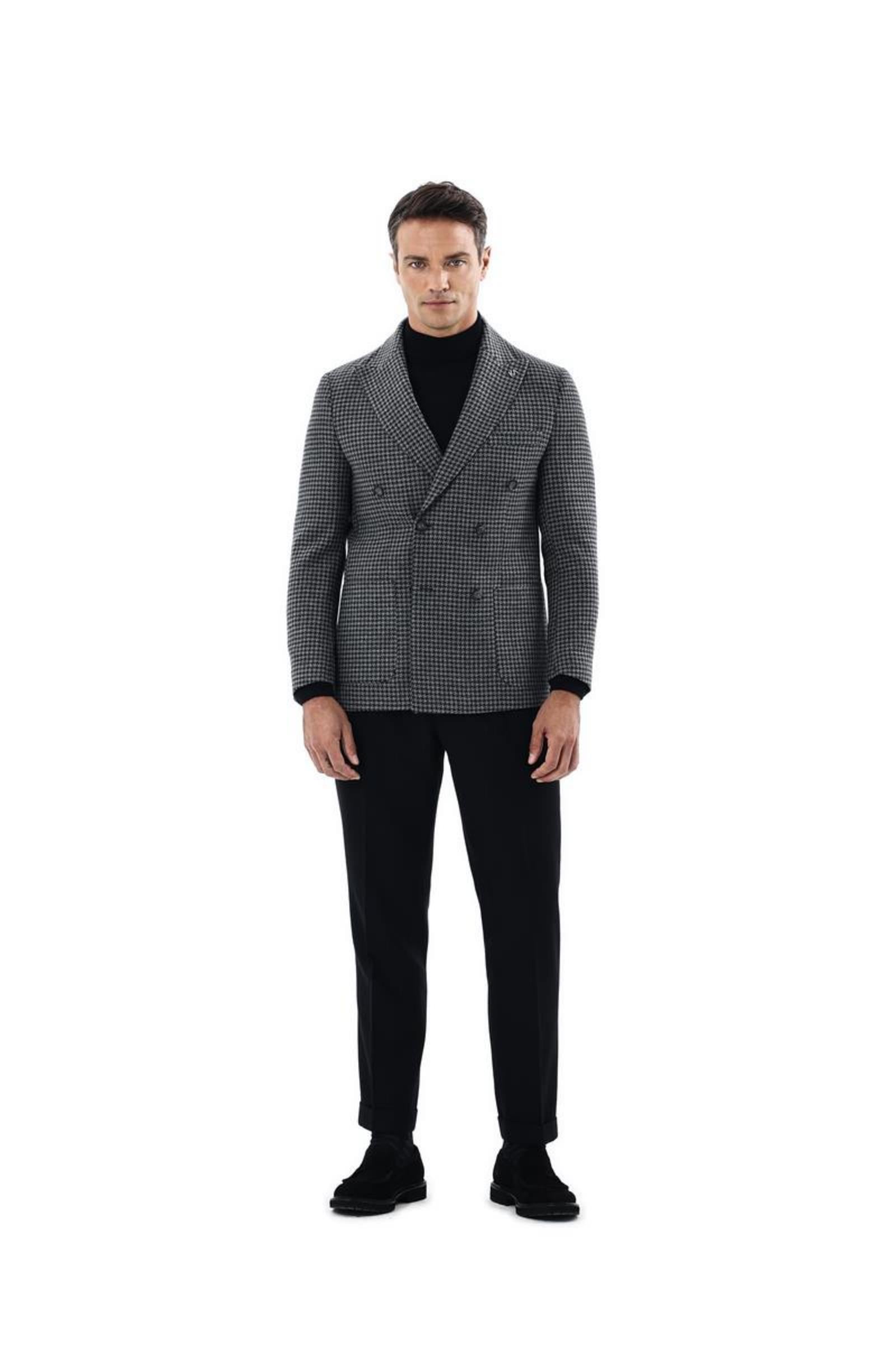 Kruvaze Erkek Ceket-KAX5235W