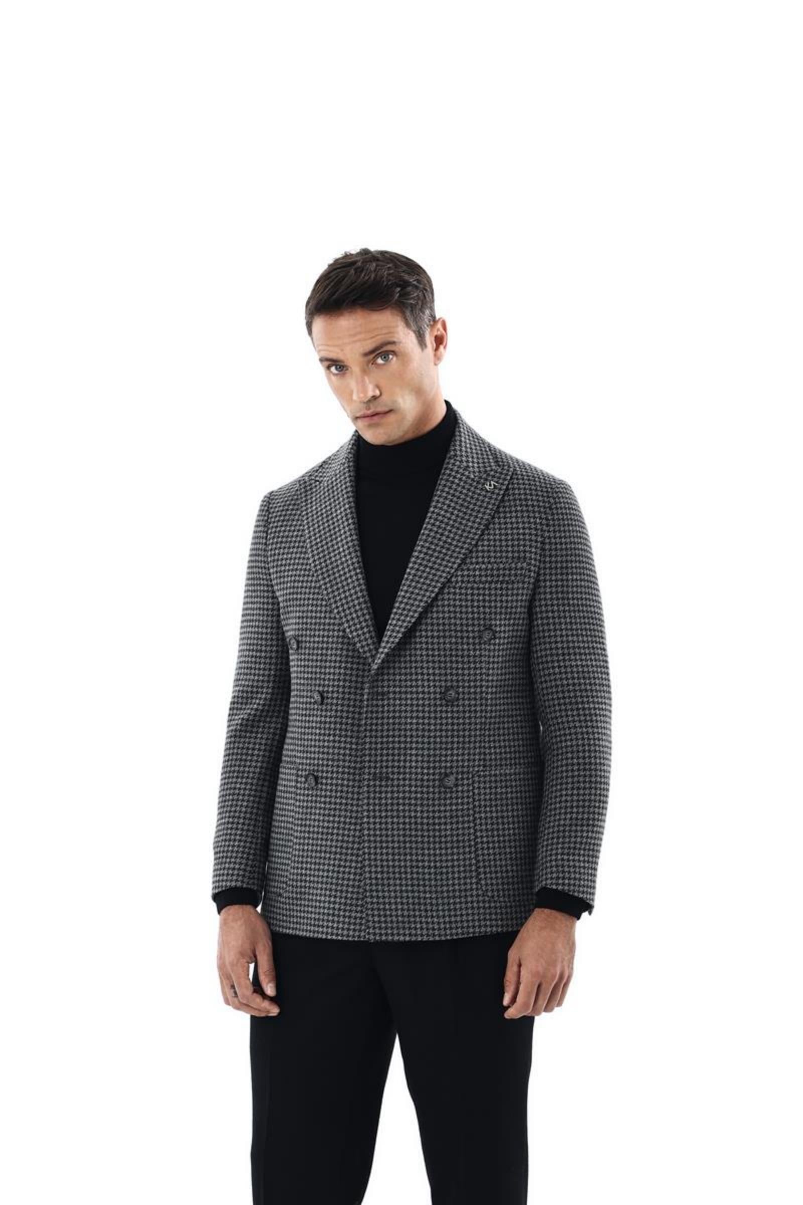 Kruvaze Erkek Ceket-KAX5235W