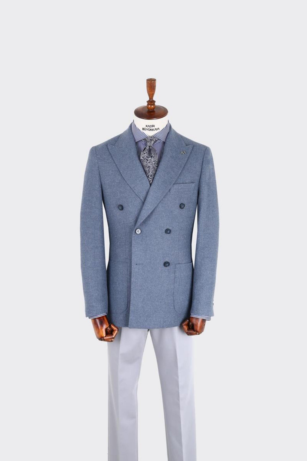 Erkek Kruvaze Ceket-KAX5851W