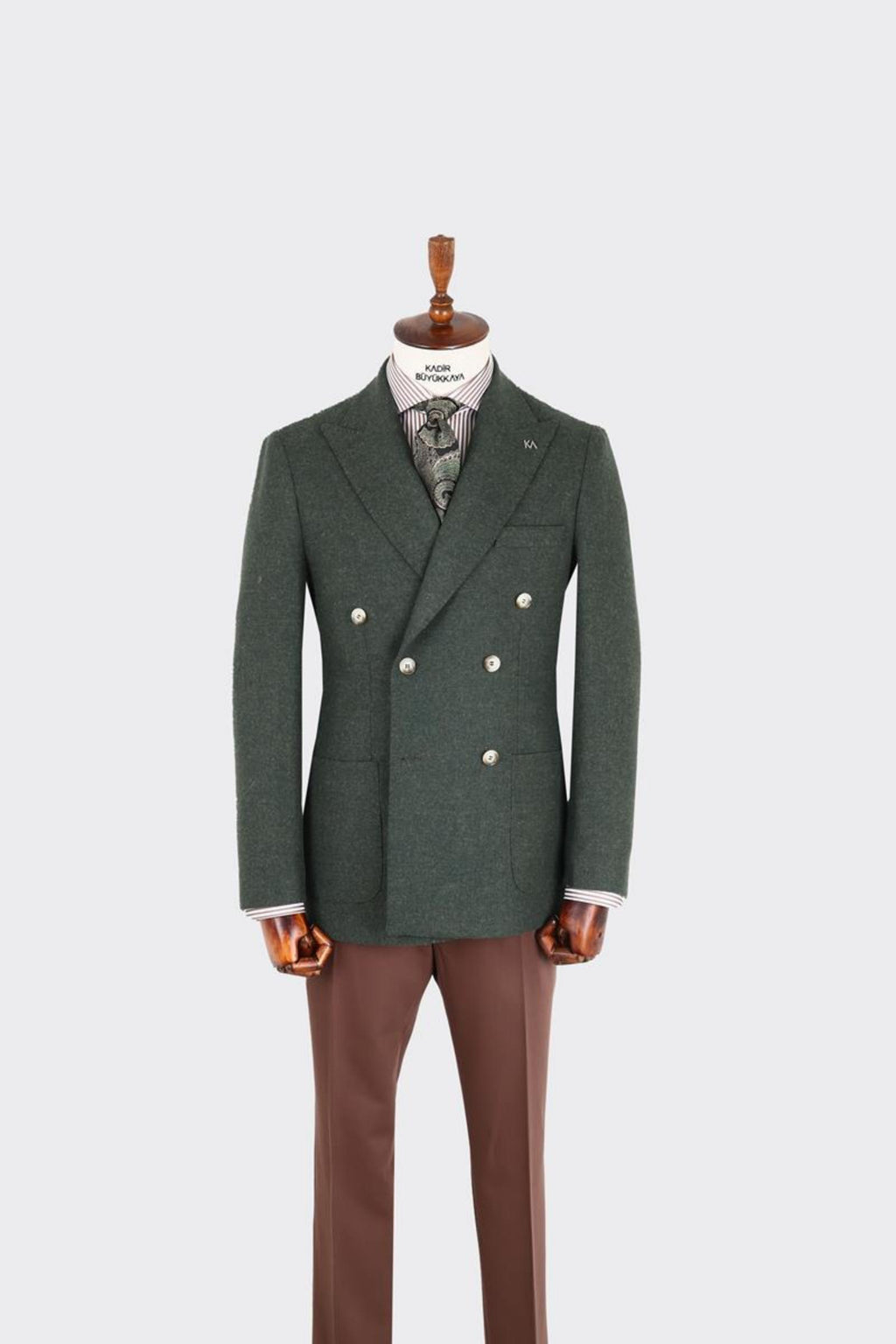 Erkek Kruvaze Ceket-KAX5851W