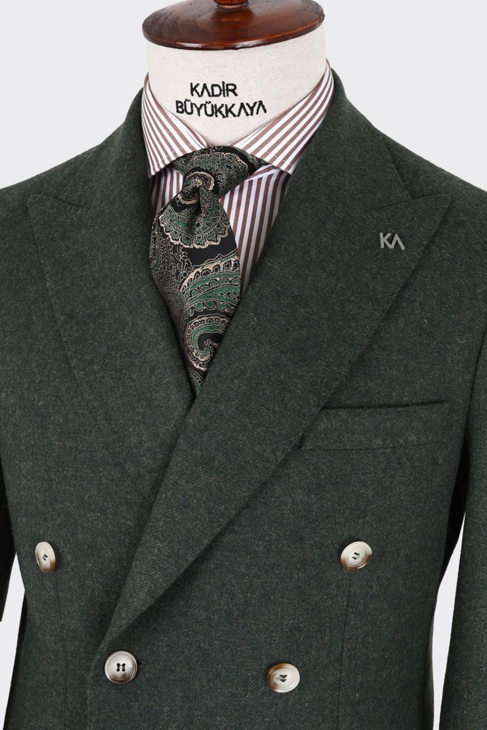 Erkek Kruvaze Ceket-KAX5851W