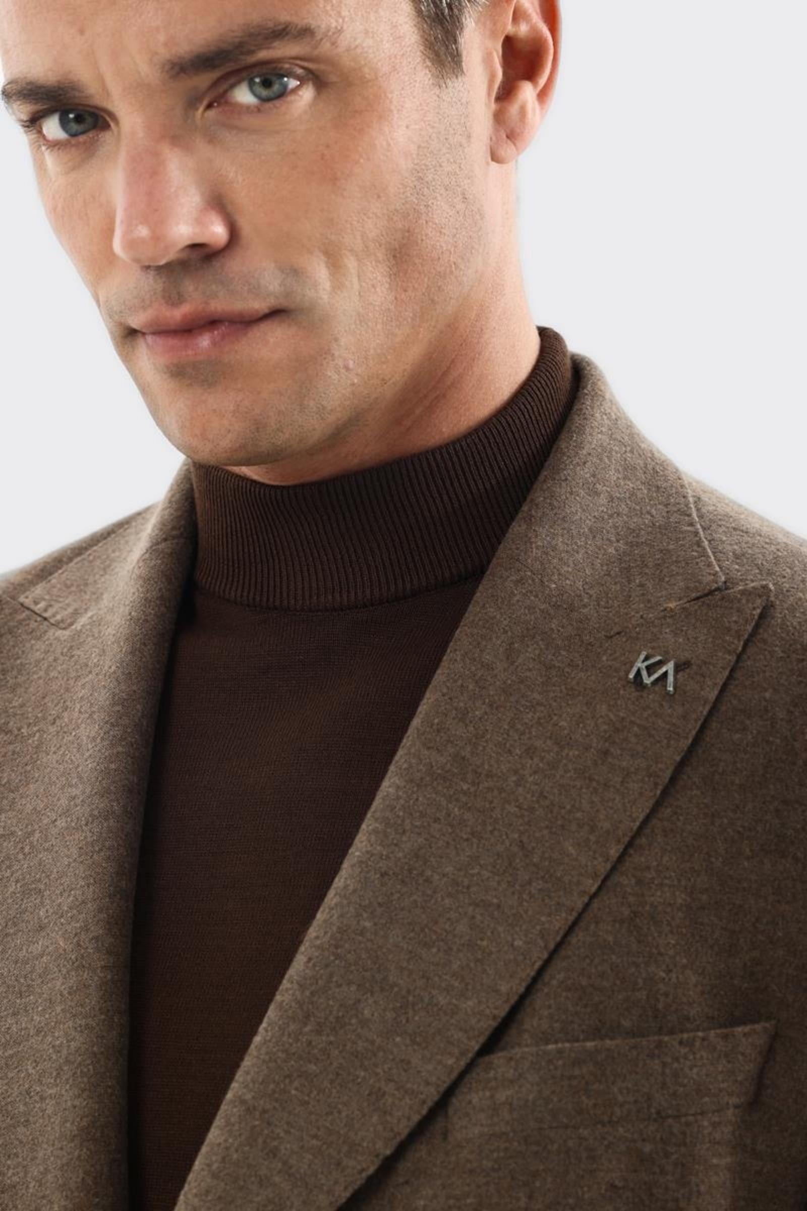 Erkek Kruvaze Ceket-KAX5850W