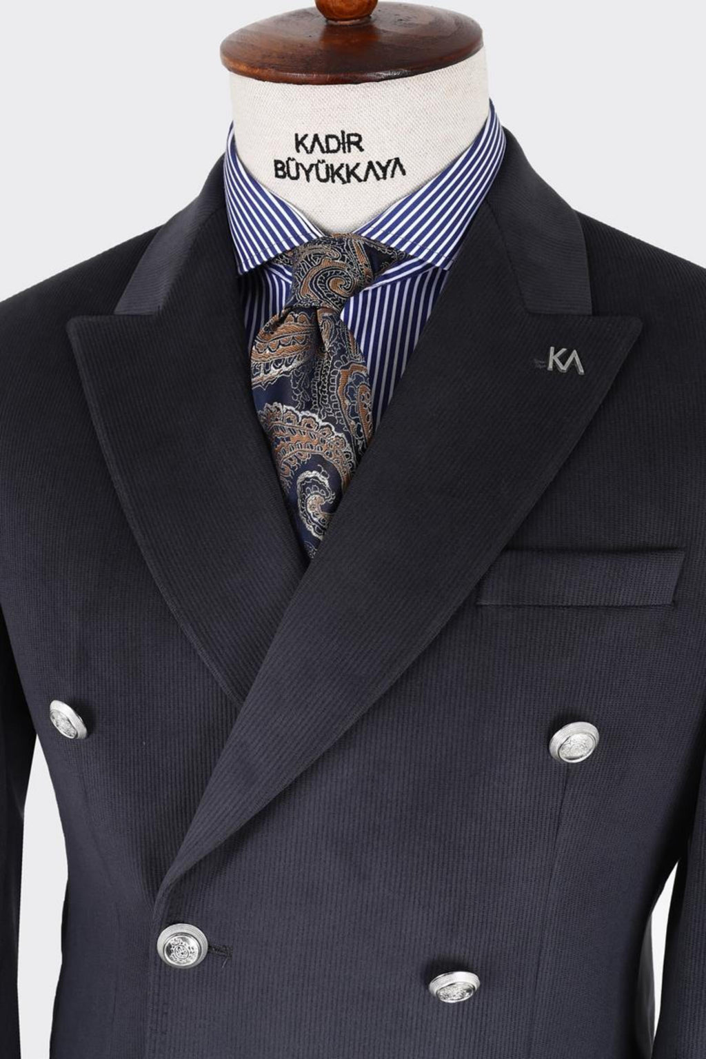 Erkek Kruvaze Ceket-KAX5855W