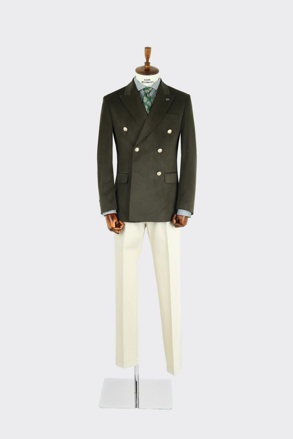 Erkek Kruvaze Ceket-KAX5855W