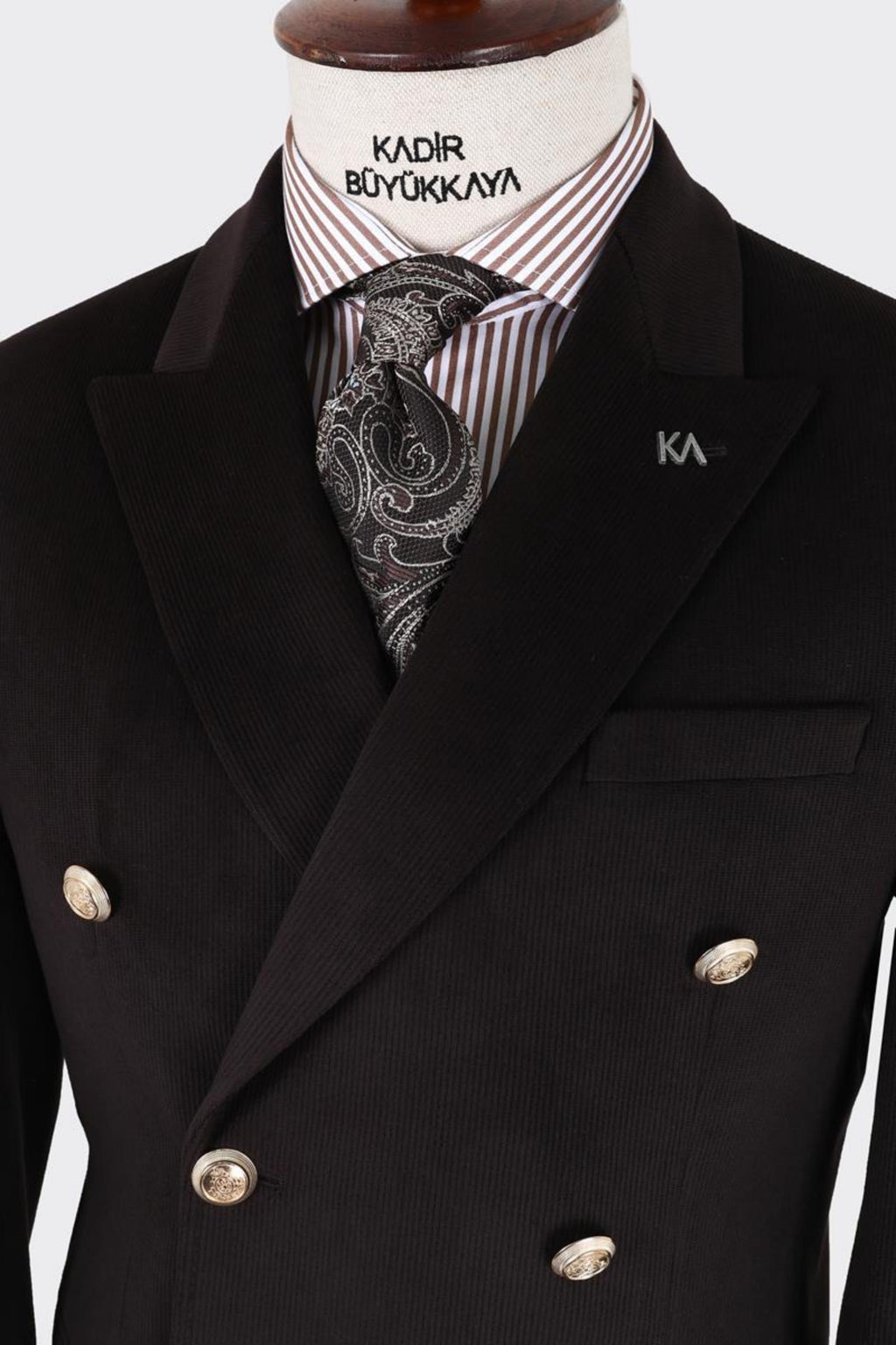 Erkek Kruvaze Ceket-KAX5855W