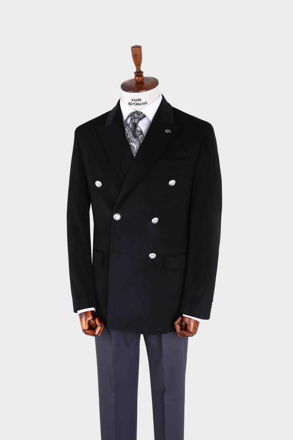 Erkek Kruvaze Ceket-KAX5855W