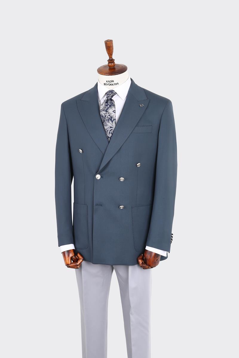 Erkek Kruvaze Ceket-KAX5230S