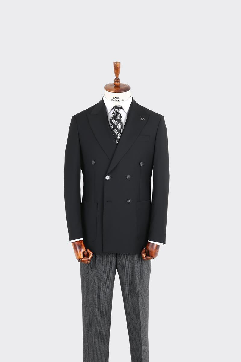 Erkek Kruvaze Ceket-KAX5230S