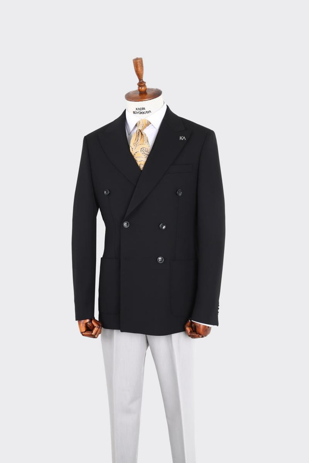 Erkek Kruvaze Ceket-KAW5260W