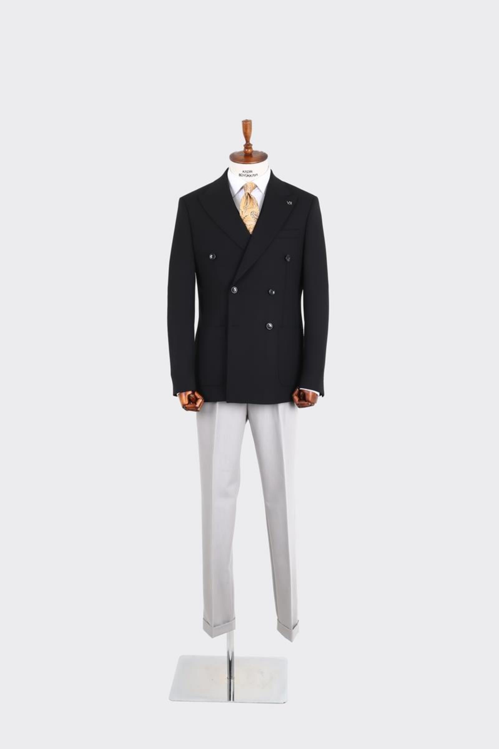 Erkek Kruvaze Ceket-KAW5260W