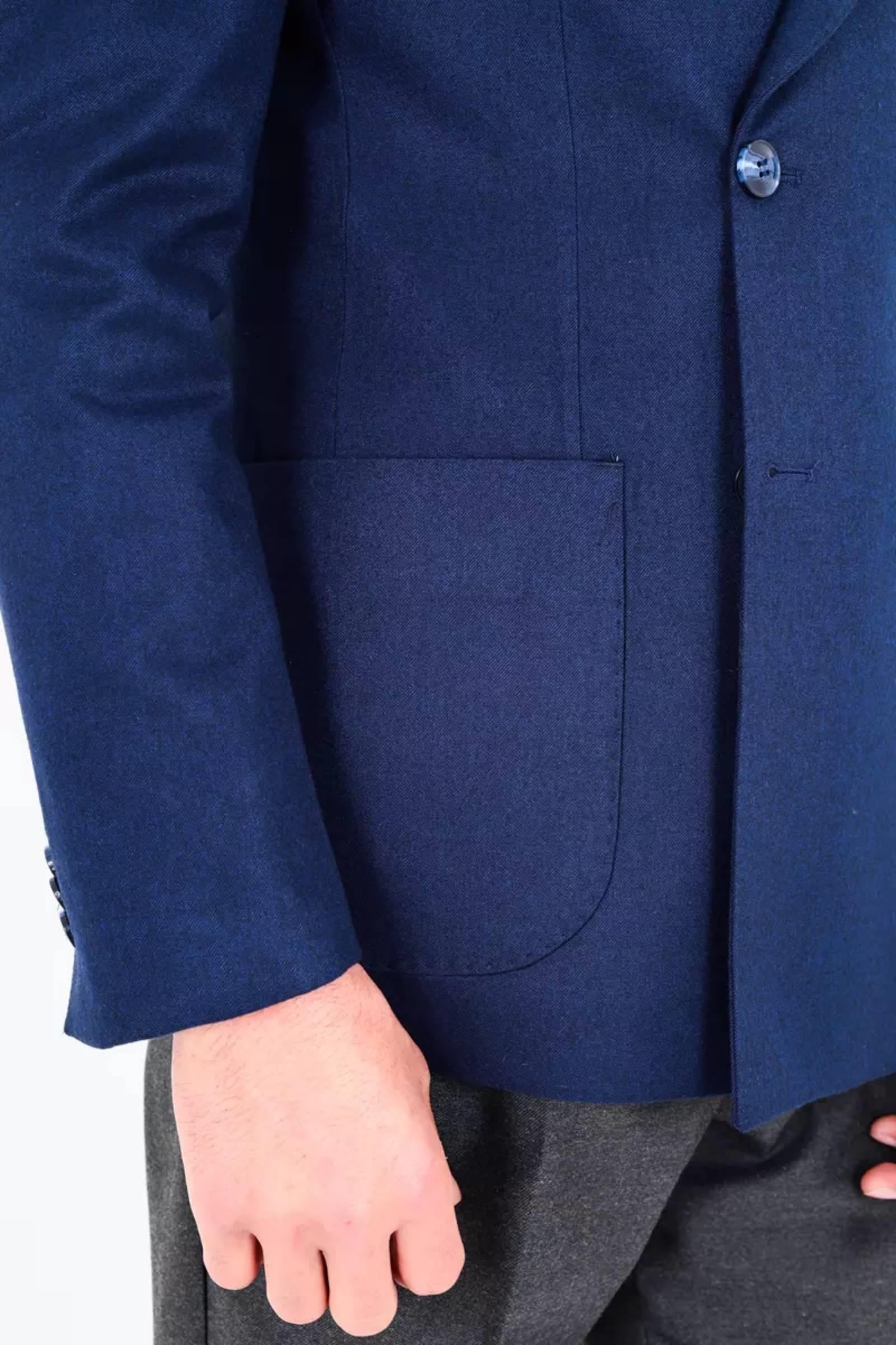 Modern Slim Fit Dar Kesim Kruvaze Erkek Viskon Ceket-KAV5251W