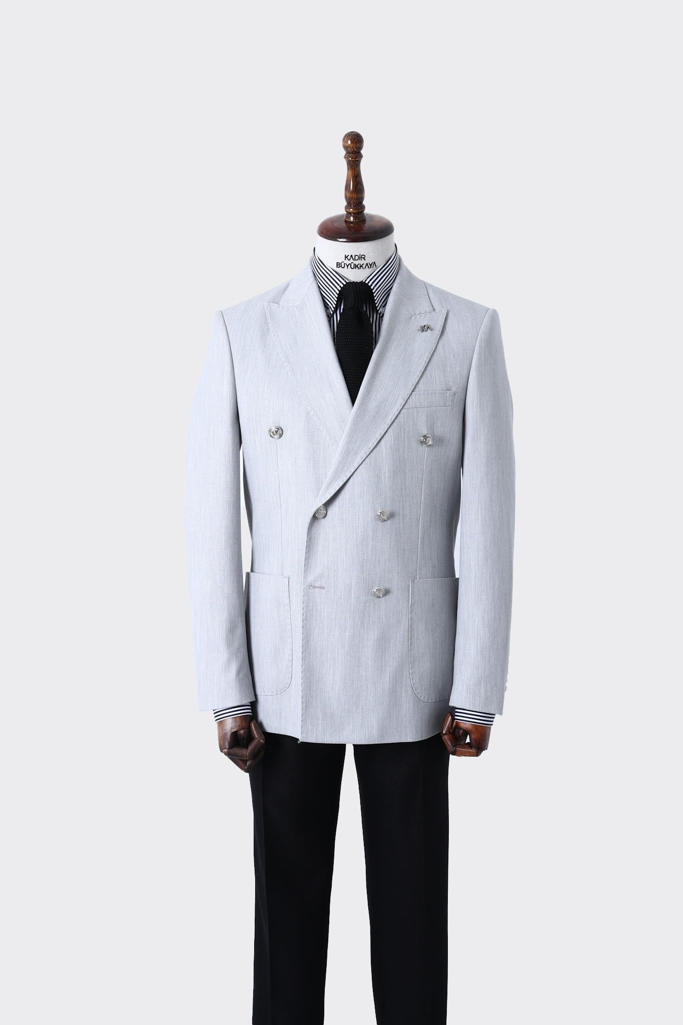 Premium Kalite Erkek Kruvaze Ceket-KAW5225S