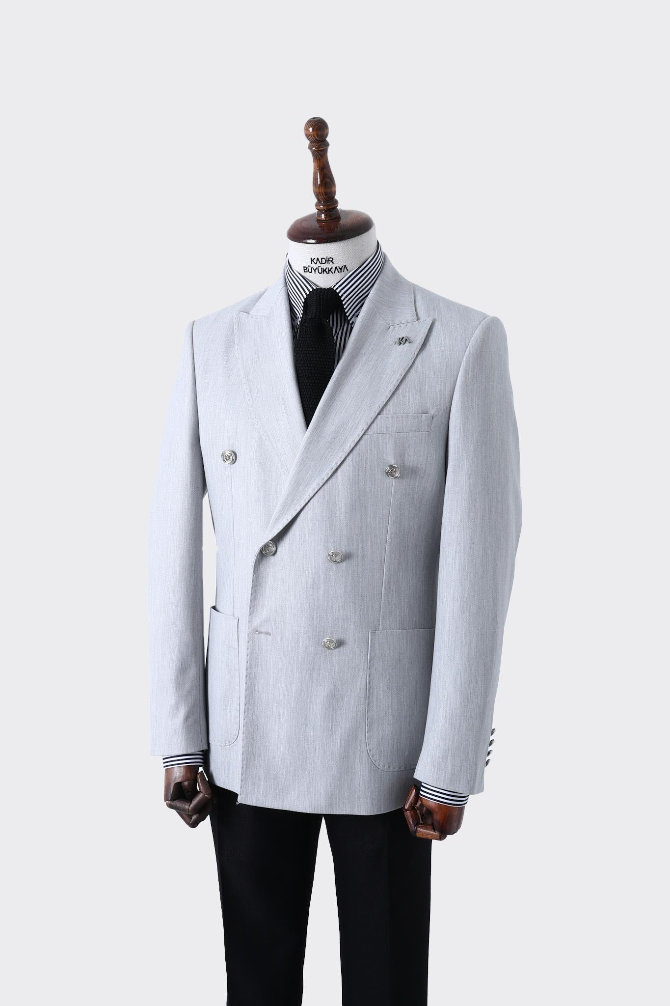 Premium Kalite Erkek Kruvaze Ceket-KAW5225S