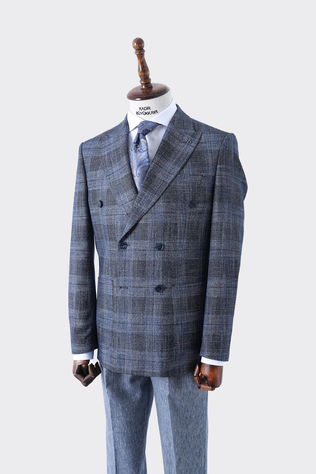 Kaliteli Kumaş Erkek Kruvaze Ceket-KAW5226S