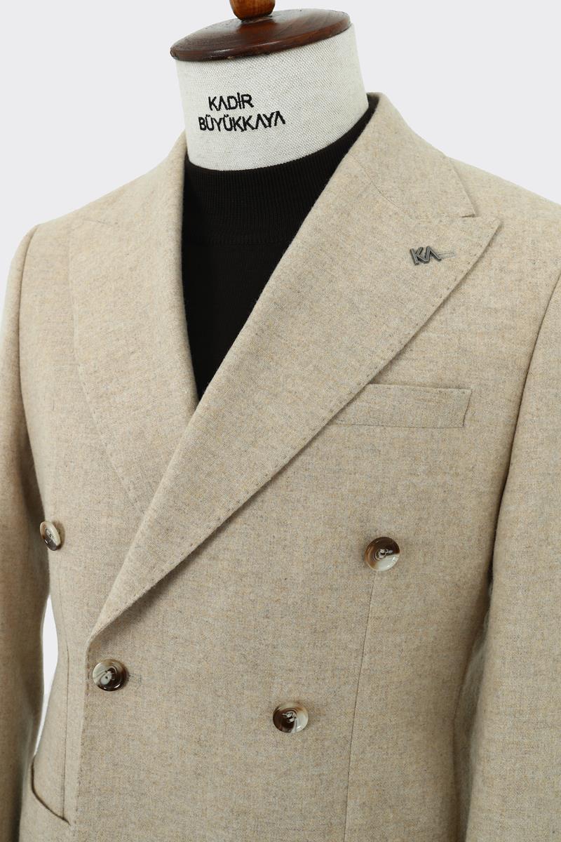 Rahat ve Nefes Alabilir Kruvaze Erkek Ceket-KAW5252W