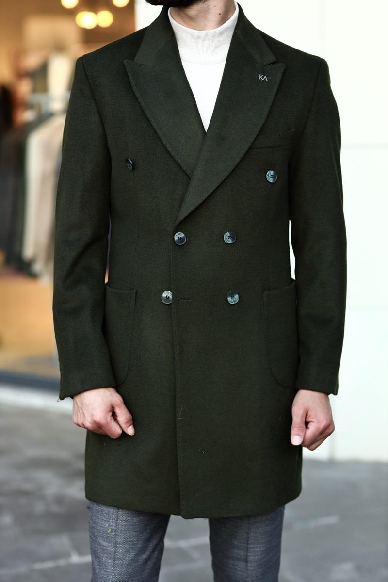 Erkek Kışlık Kruvaze Kaban - Şık Tasarım-KAV7202W