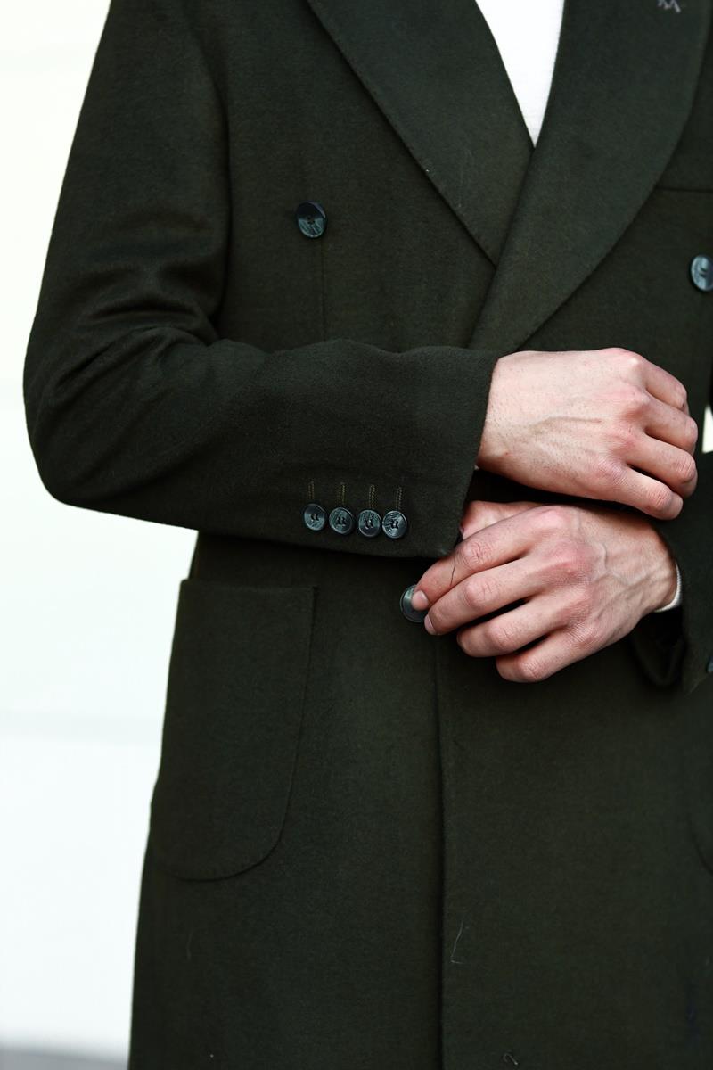 Erkek Kışlık Kruvaze Kaban - Şık Tasarım-KAV7202W