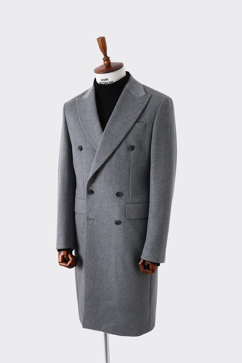 Erkek Kışlık Kruvaze Kaban - Sıcak ve Şık Tasarım-KAW7220W