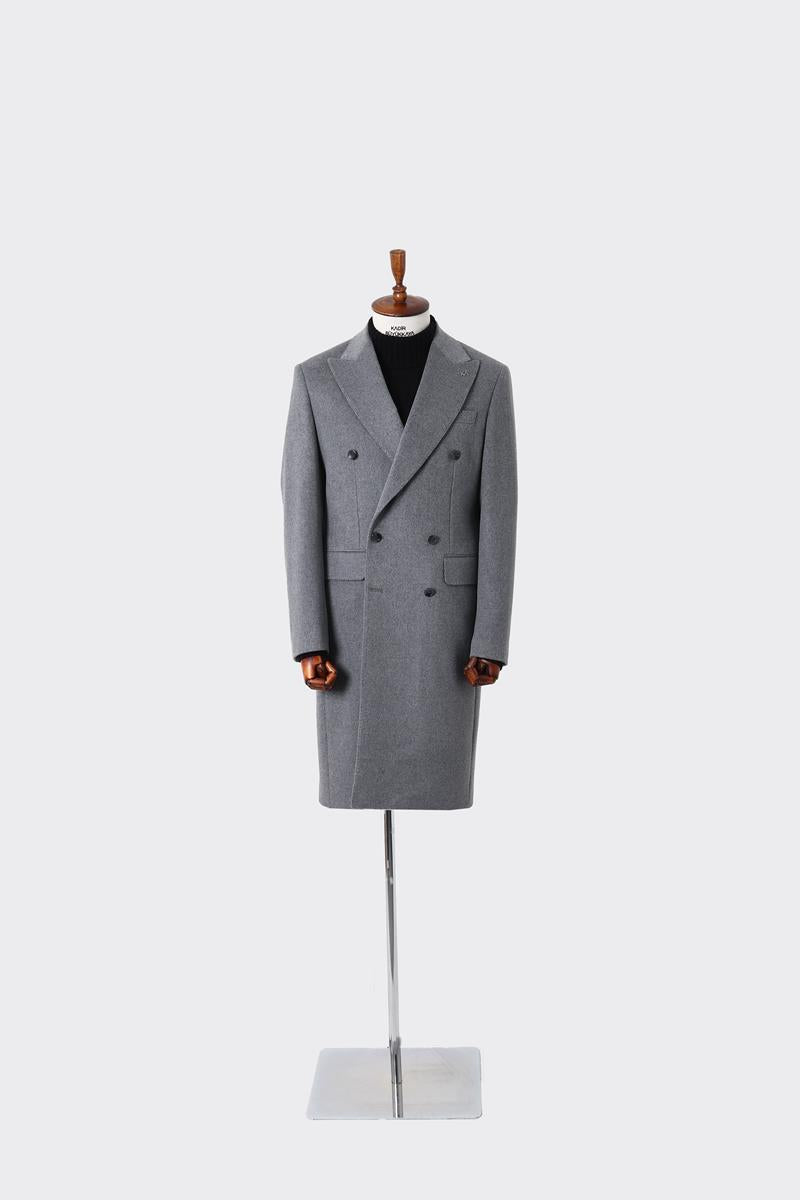 Erkek Kışlık Kruvaze Kaban - Sıcak ve Şık Tasarım-KAW7220W