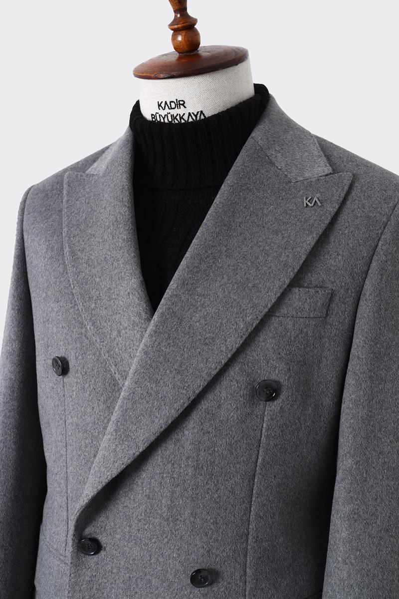 Erkek Kışlık Kruvaze Kaban - Sıcak ve Şık Tasarım-KAW7220W