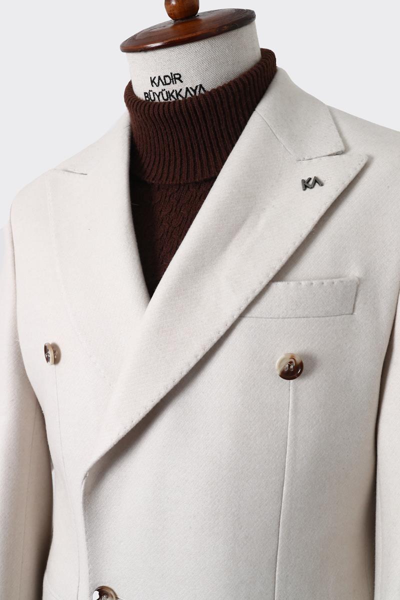 Erkek Kışlık Kruvaze Kaban - Sıcak ve Şık Tasarım-KAW7220W