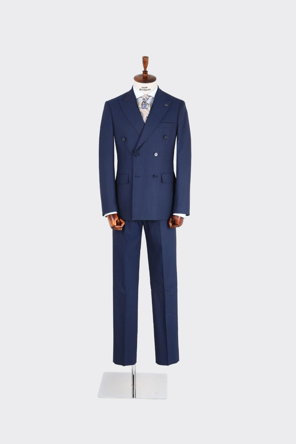 Kırlangıç Yaka Kruvaze Erkek Takım Elbise-KAX1257S