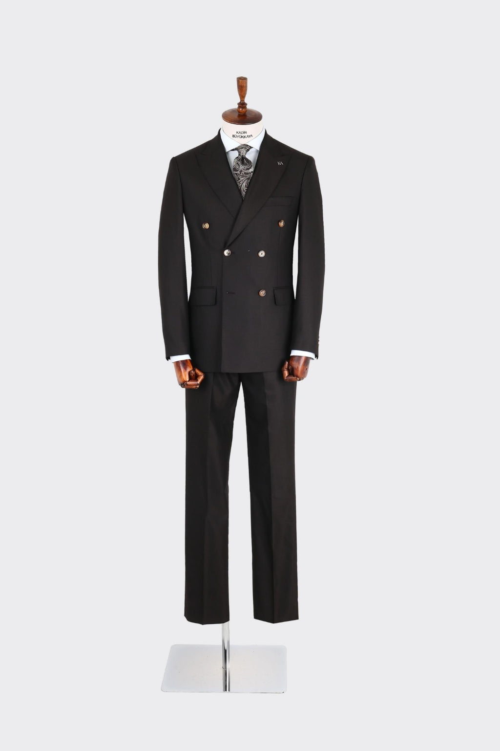 Kırlangıç Yaka Kruvaze Erkek Takım Elbise-KAX1257S