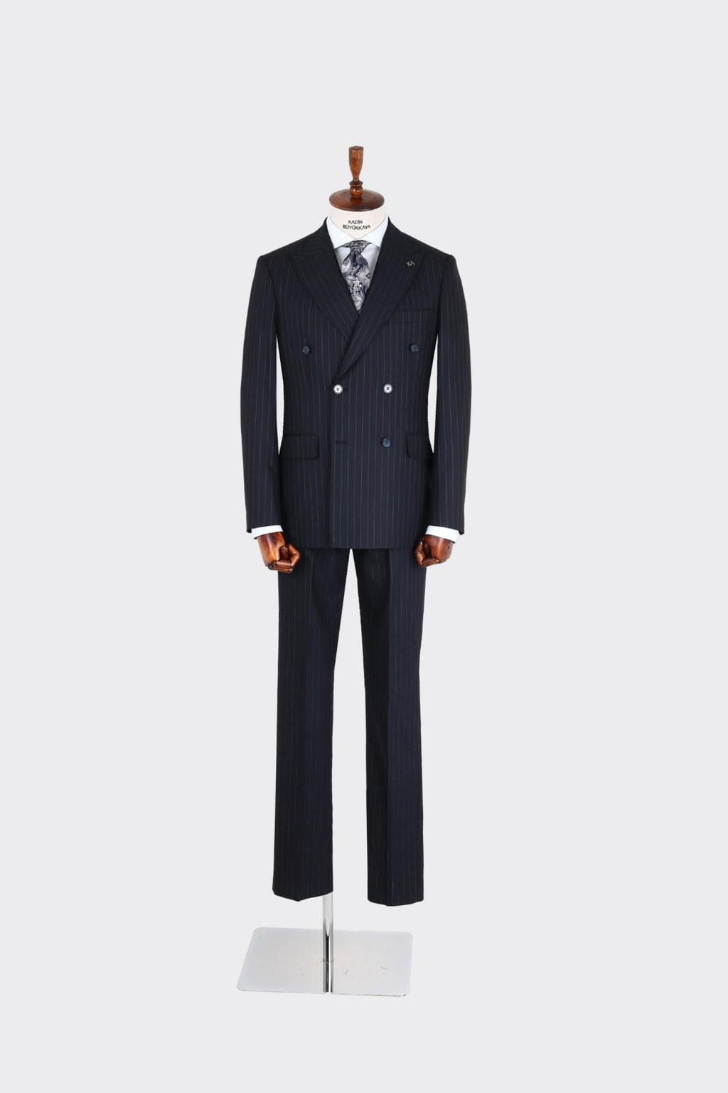 Kırlangıç Yaka Kruvaze Erkek Takım Elbise-KAX1257S