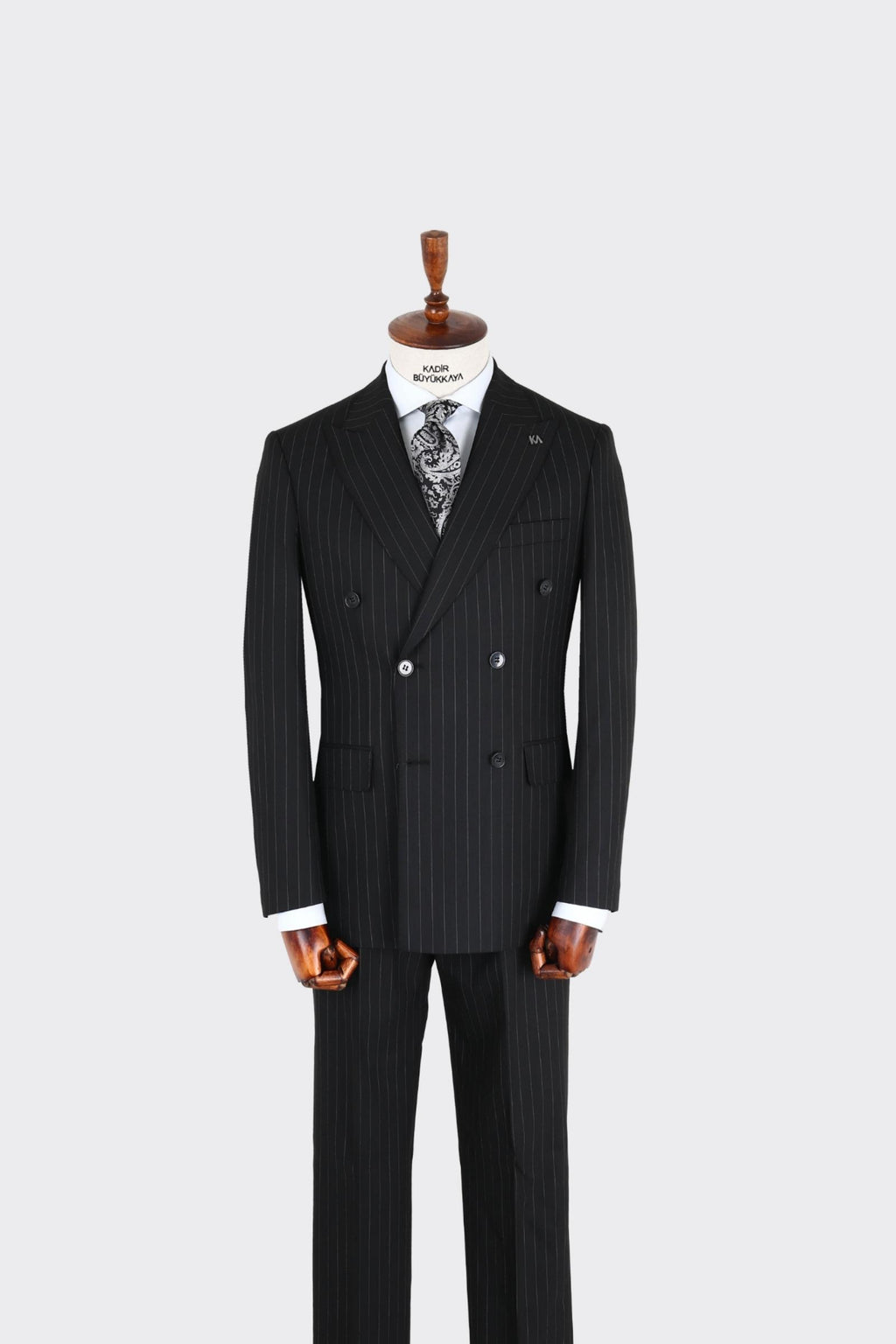 Kırlangıç Yaka Kruvaze Erkek Takım Elbise-KAX1257S
