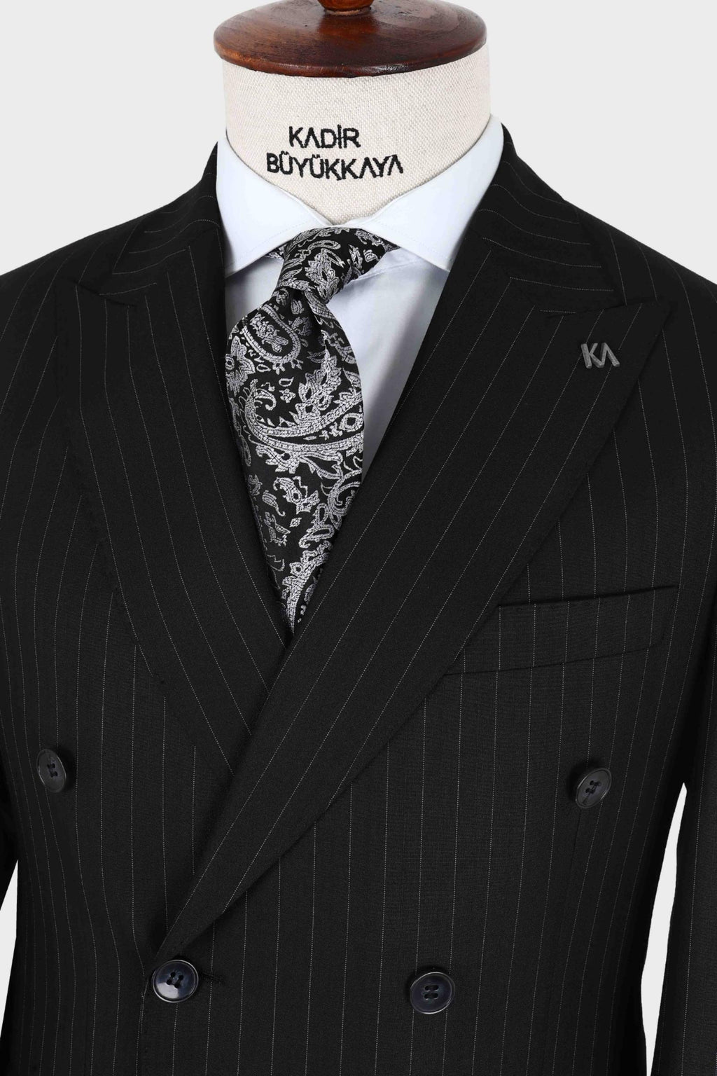 Kırlangıç Yaka Kruvaze Erkek Takım Elbise-KAX1257S