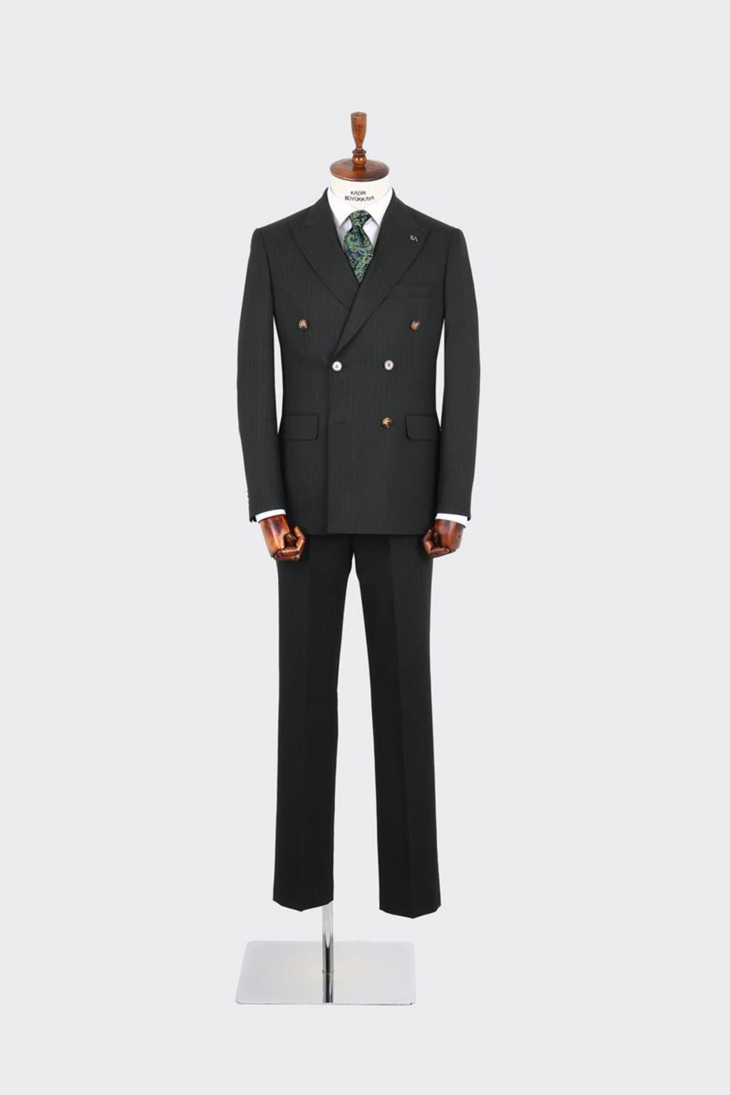 Kırlangıç Yaka Kruvaze Erkek Takım Elbise-KAX1256S