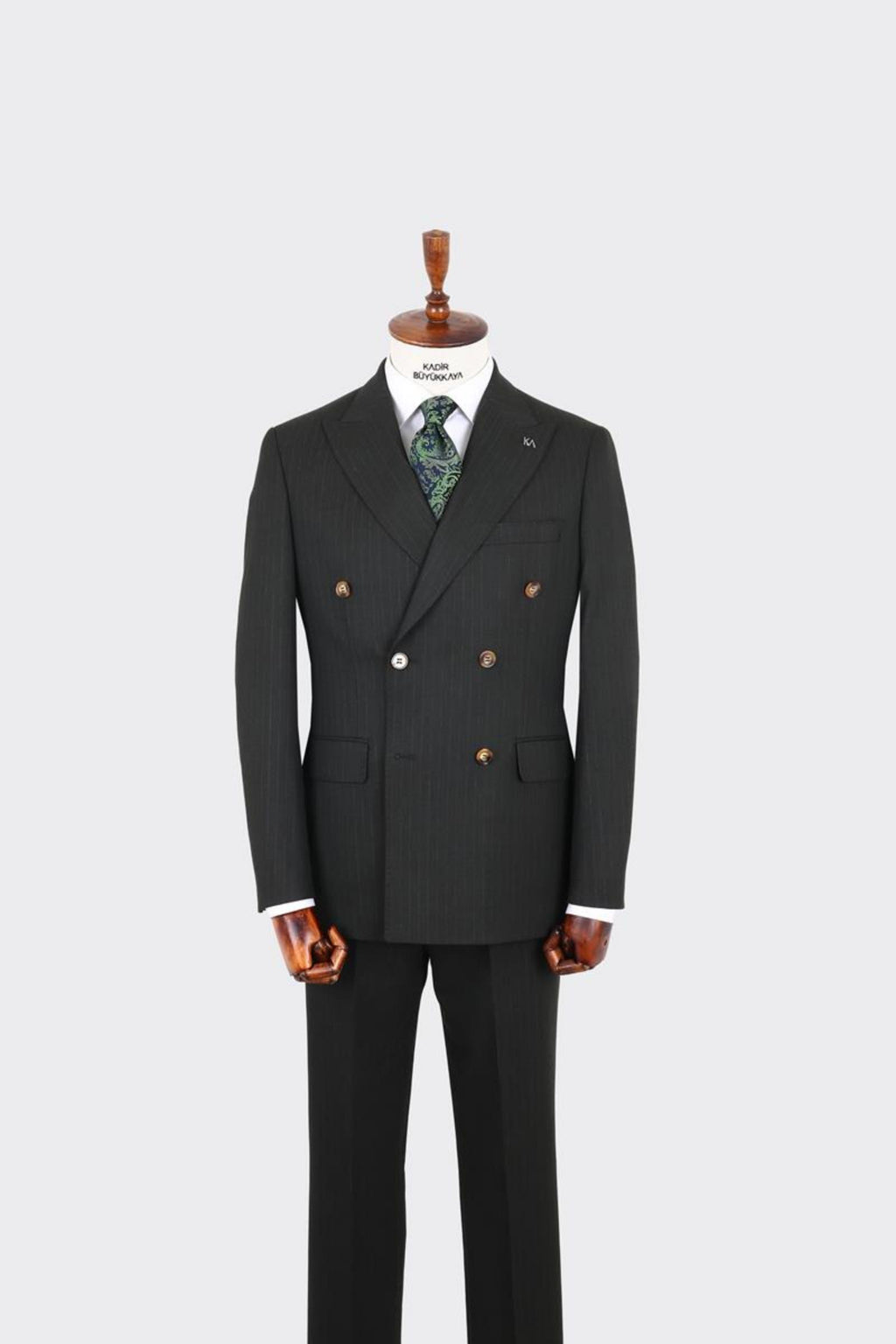 Kırlangıç Yaka Kruvaze Erkek Takım Elbise-KAX1256S