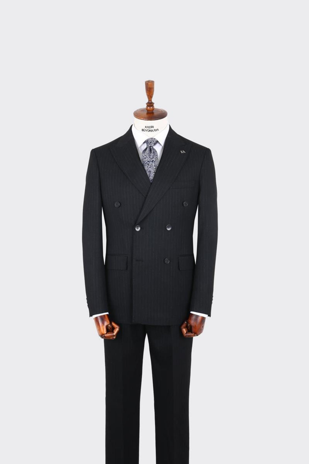 Kırlangıç Yaka Kruvaze Erkek Takım Elbise-KAX1256S