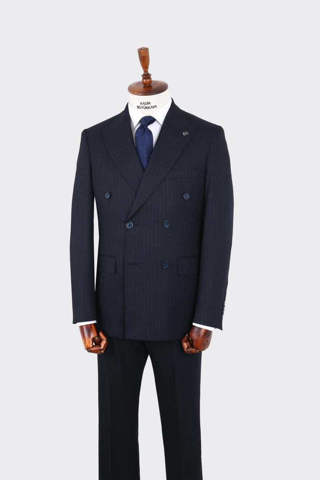 Kırlangıç Yaka Kruvaze Erkek Takım Elbise-KAX1256S
