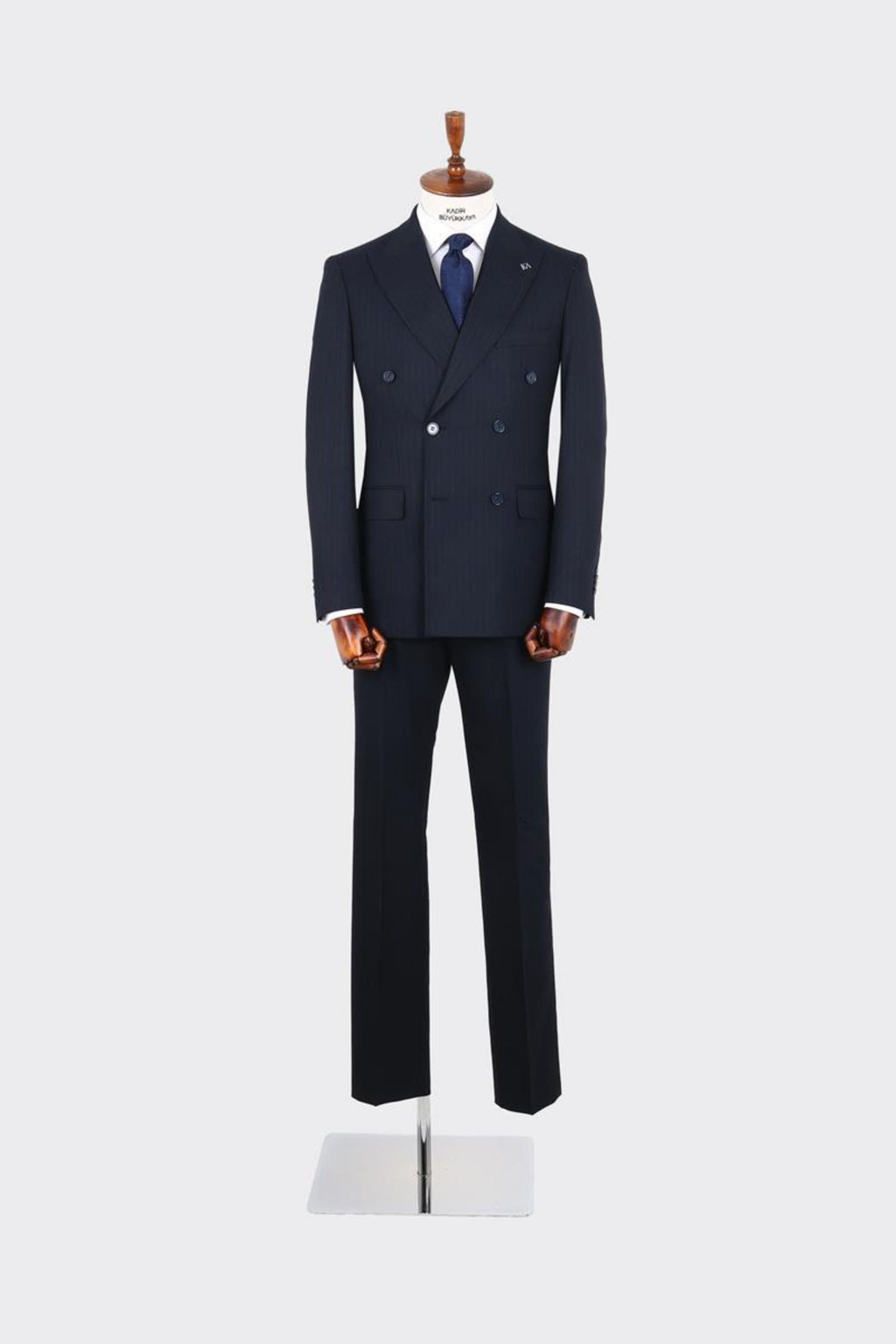 Kırlangıç Yaka Kruvaze Erkek Takım Elbise-KAX1256S