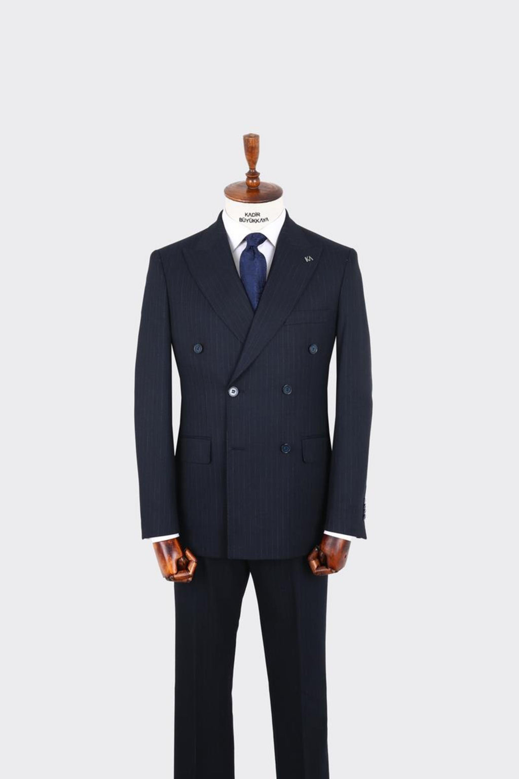 Kırlangıç Yaka Kruvaze Erkek Takım Elbise-KAX1256S