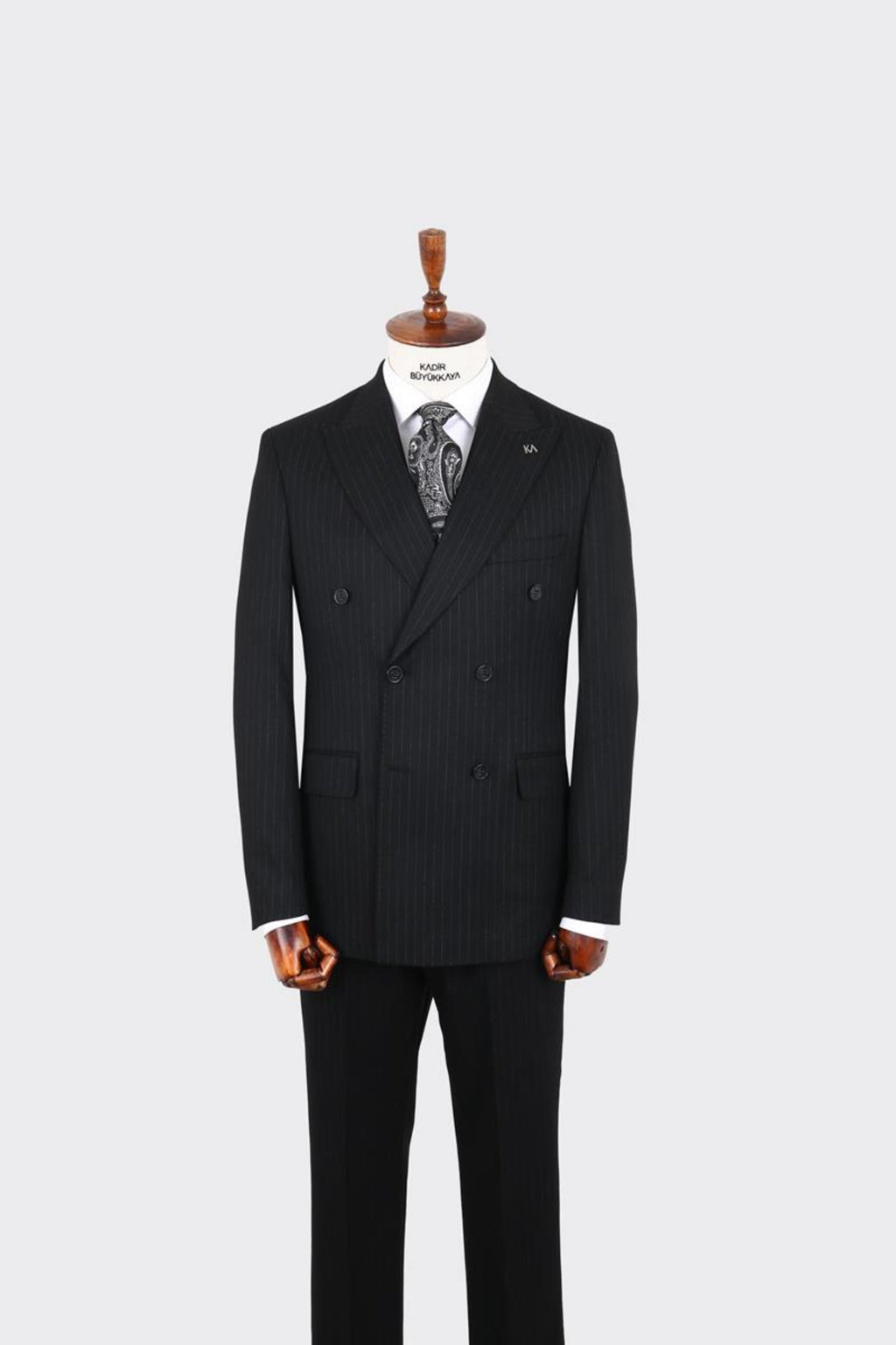 Kırlangıç Yaka Kruvaze Erkek Takım Elbise-KAX1256S