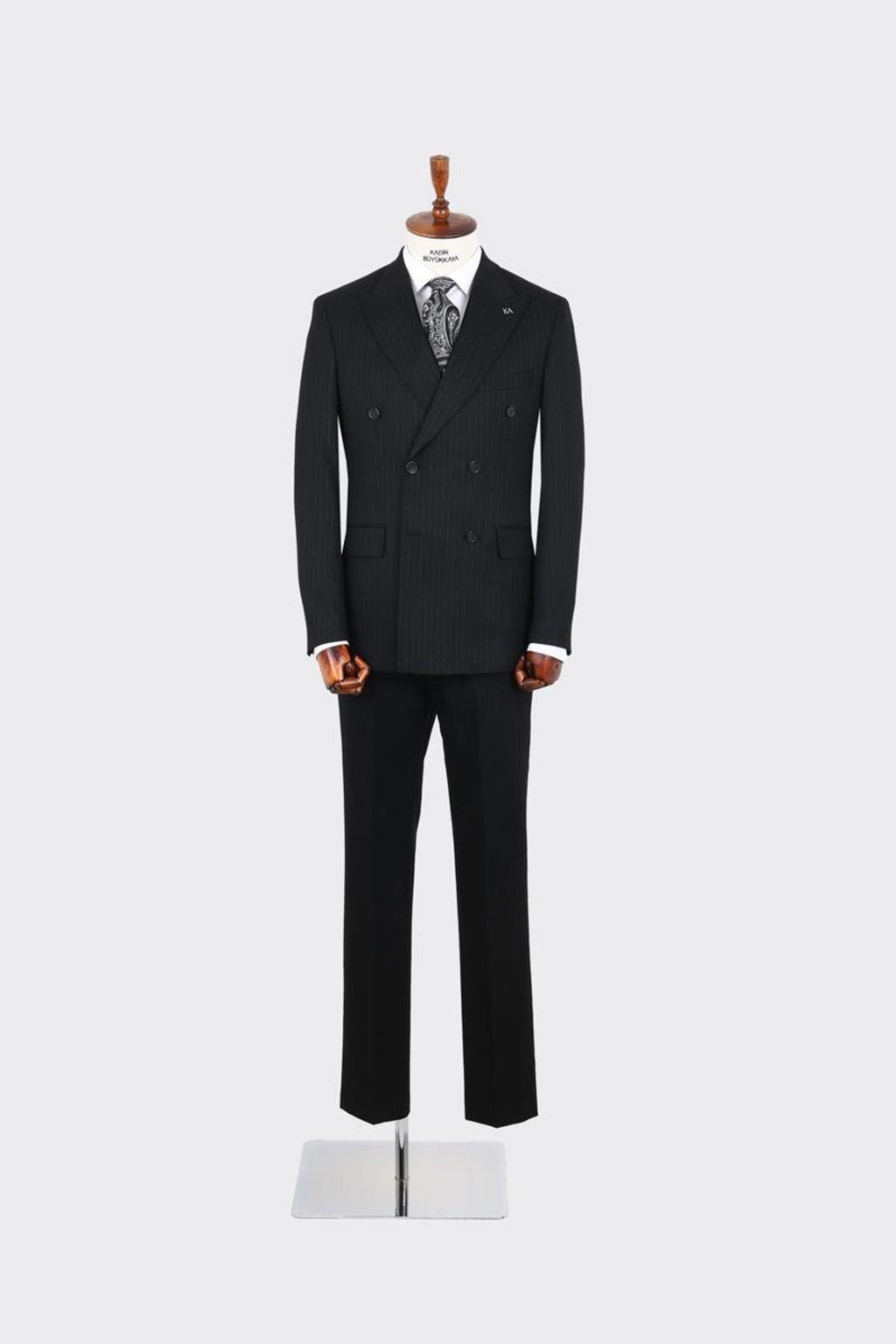 Kırlangıç Yaka Kruvaze Erkek Takım Elbise-KAX1256S