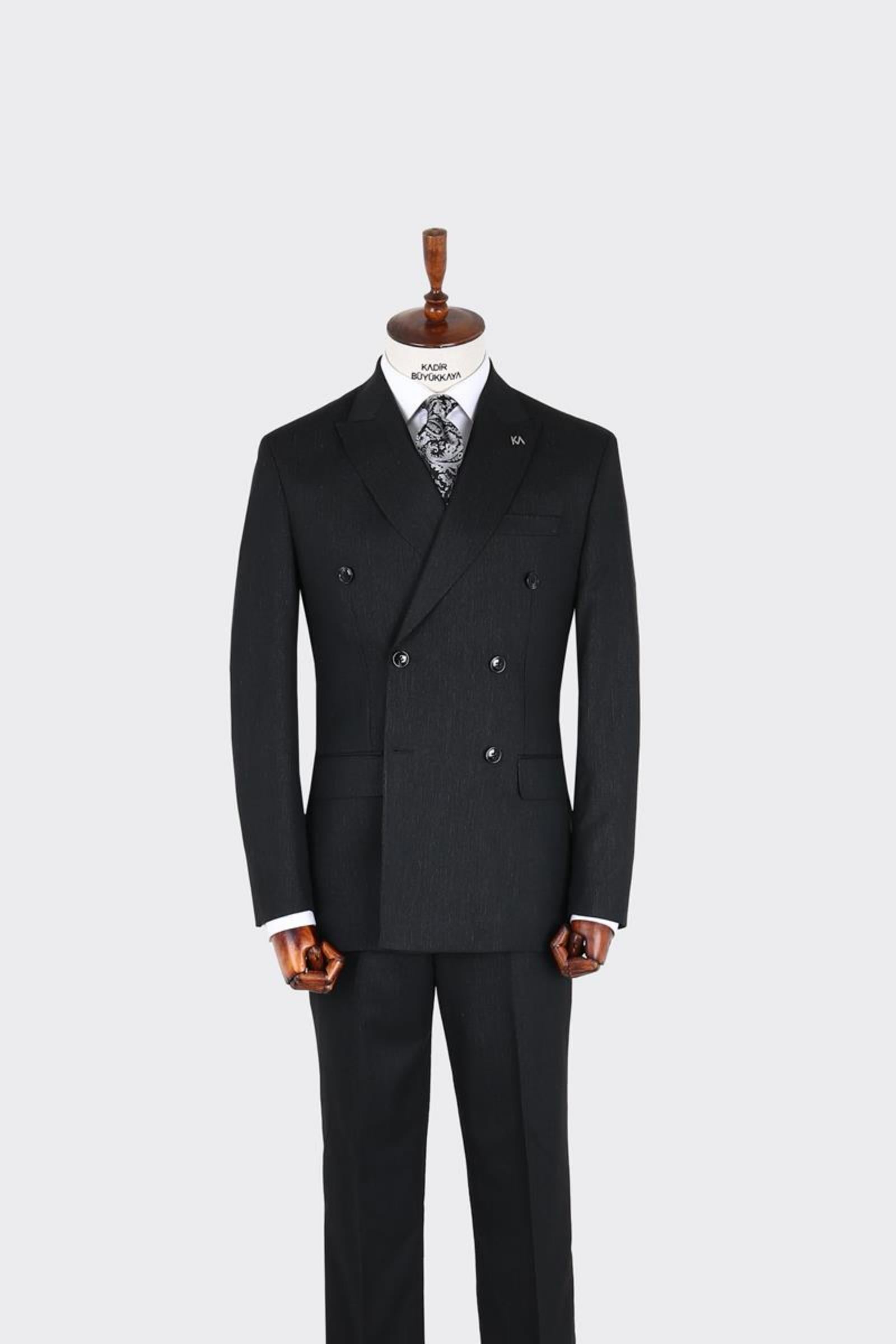 Erkek Kruvaze Takım Elbise-KAX1278W