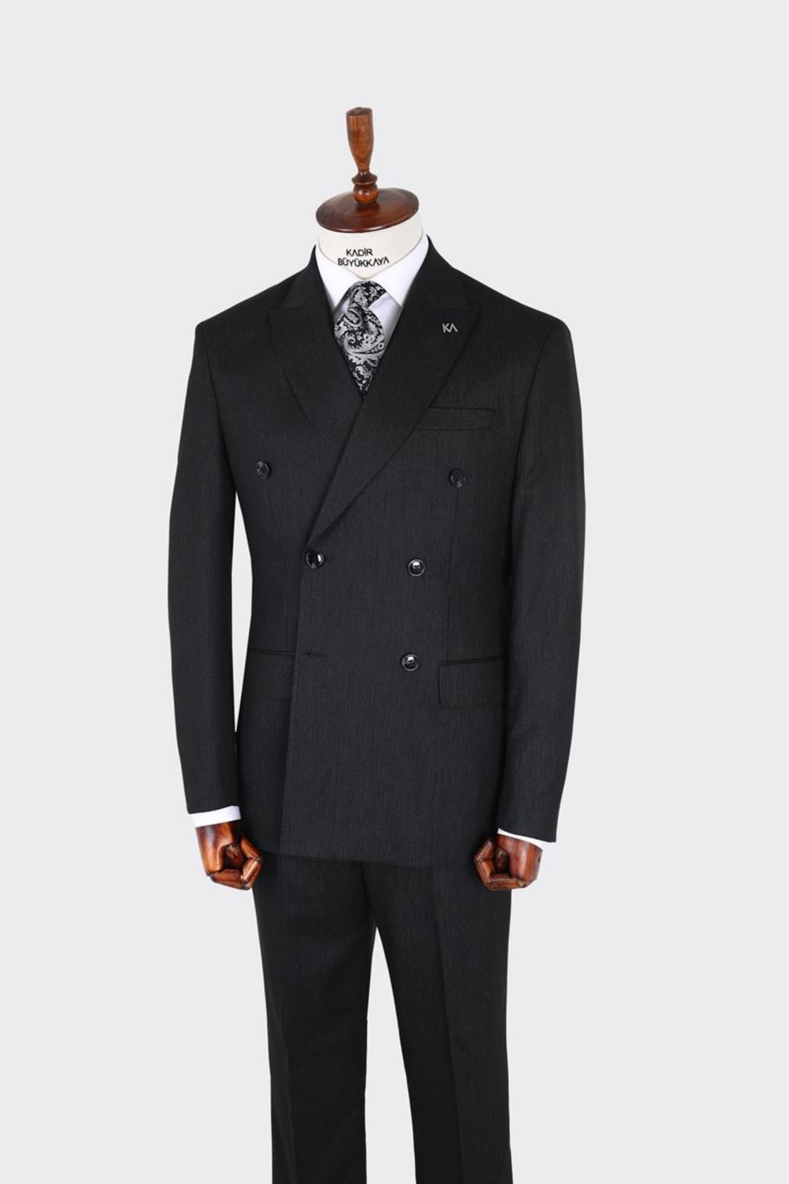 Erkek Kruvaze Takım Elbise-KAX1278W