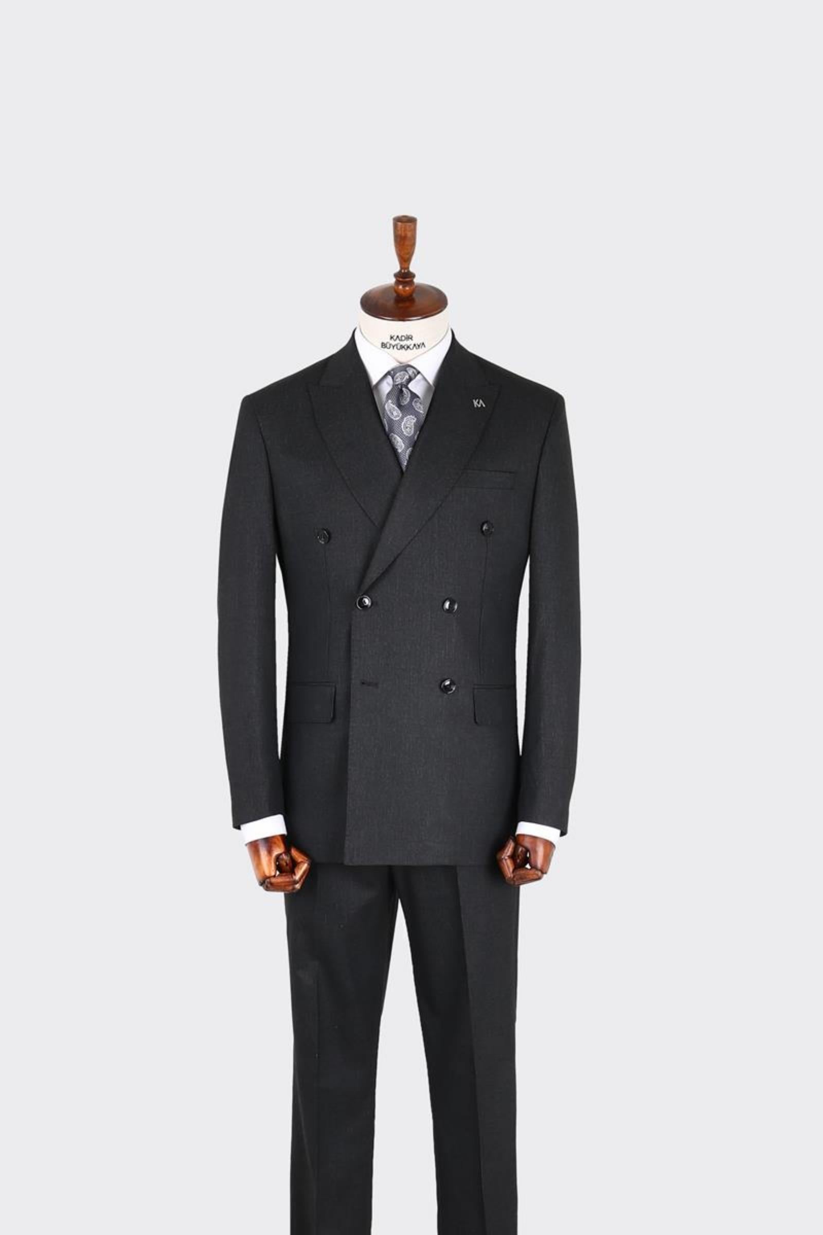 Erkek Kruvaze Takım Elbise-KAX1278W