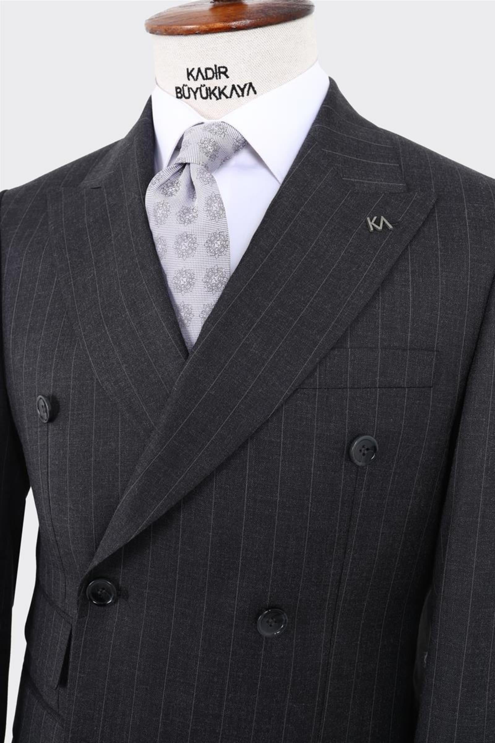 Erkek Kruvaze Takım Elbise-KAW1265W