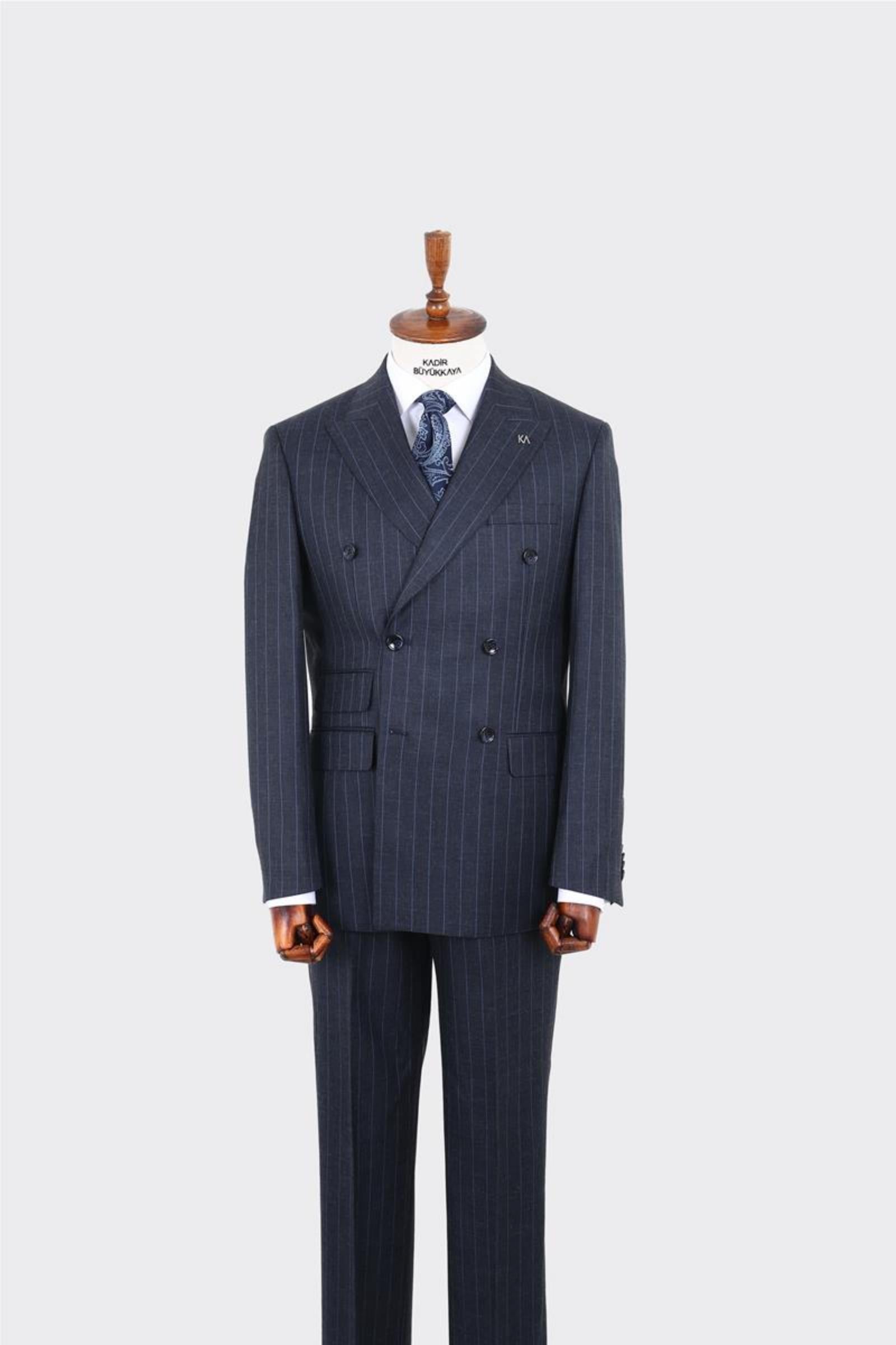 Erkek Kruvaze Takım Elbise-KAW1265W