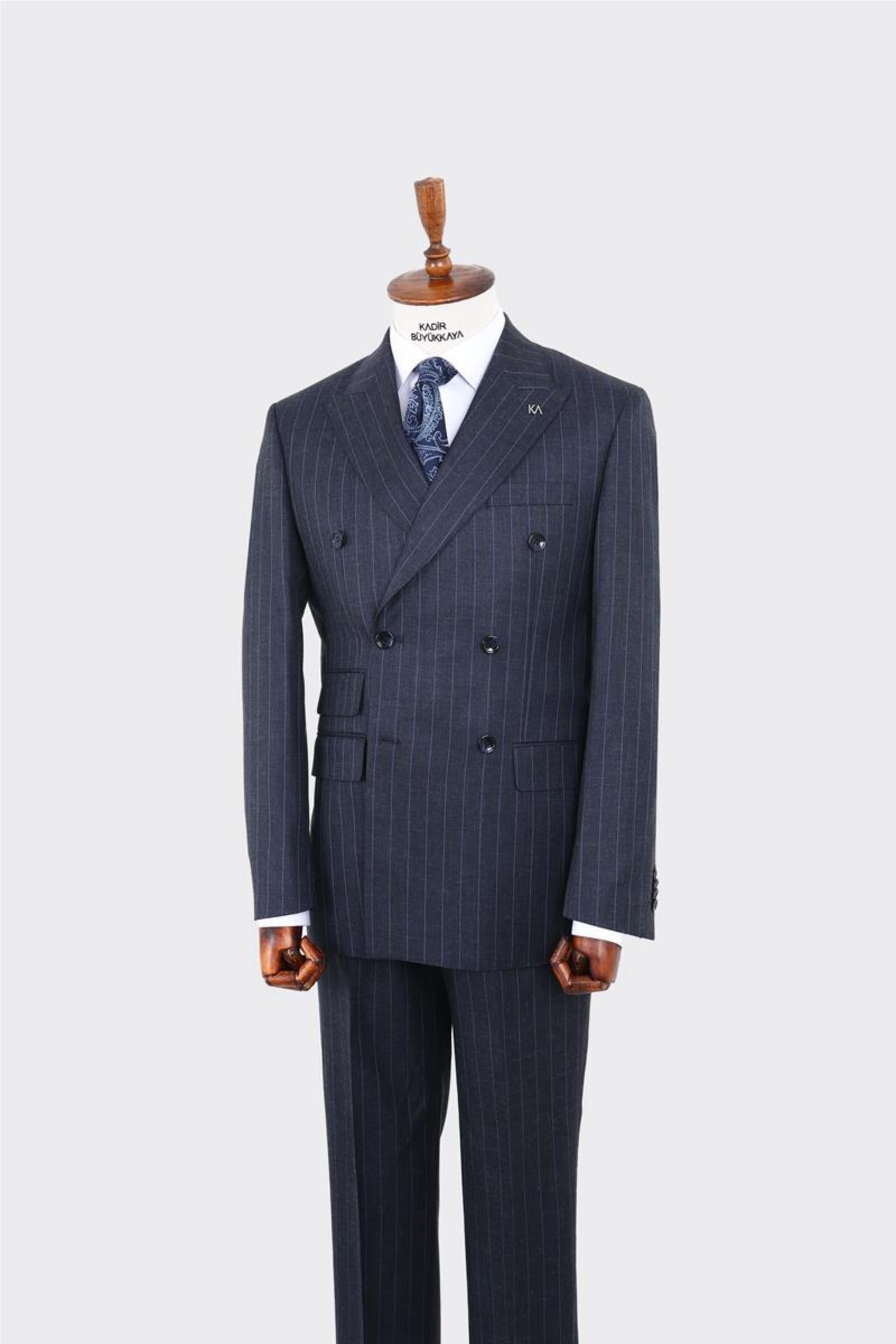 Erkek Kruvaze Takım Elbise-KAW1265W