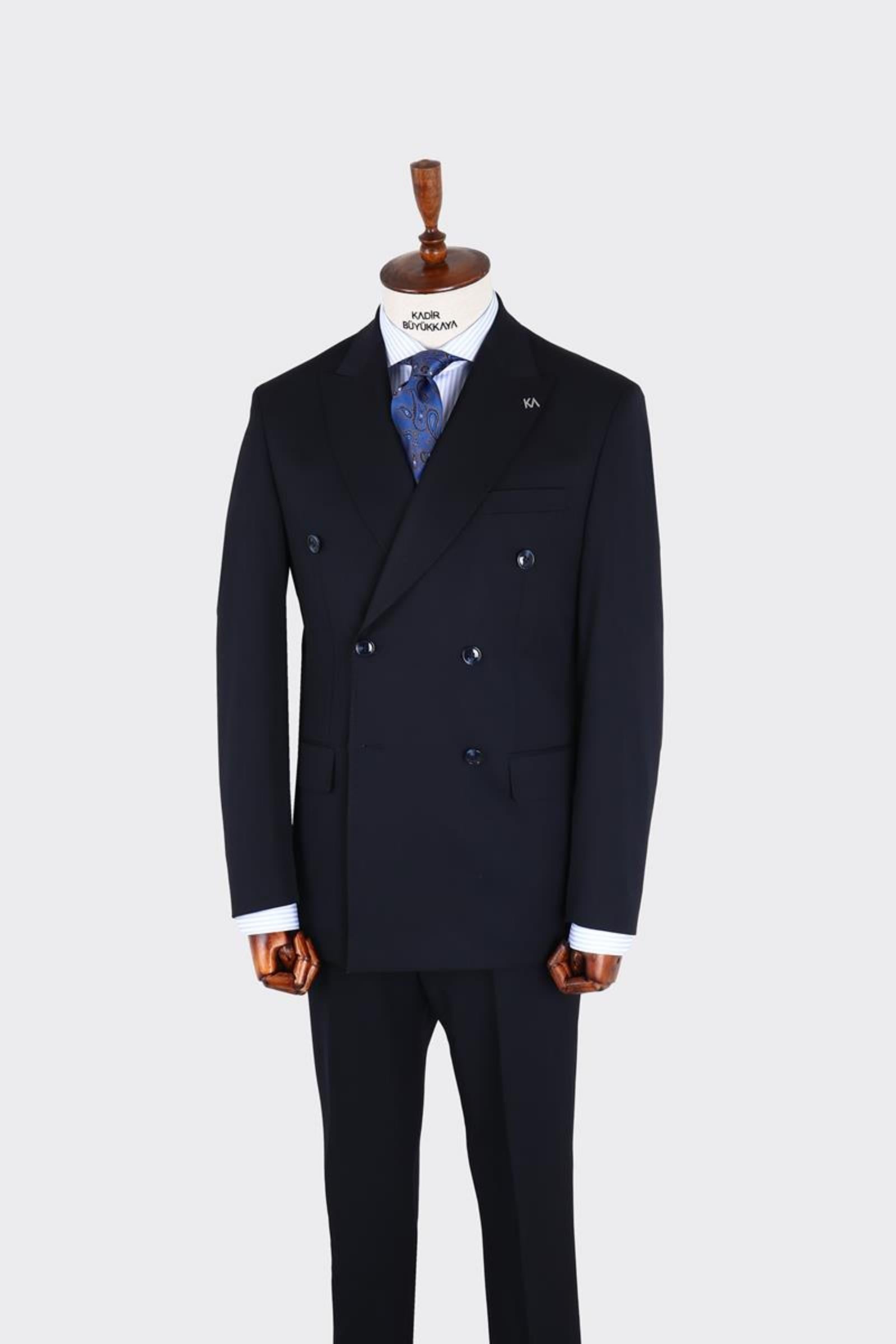 Erkek Kruvaze Takım Elbise-KAX1280W