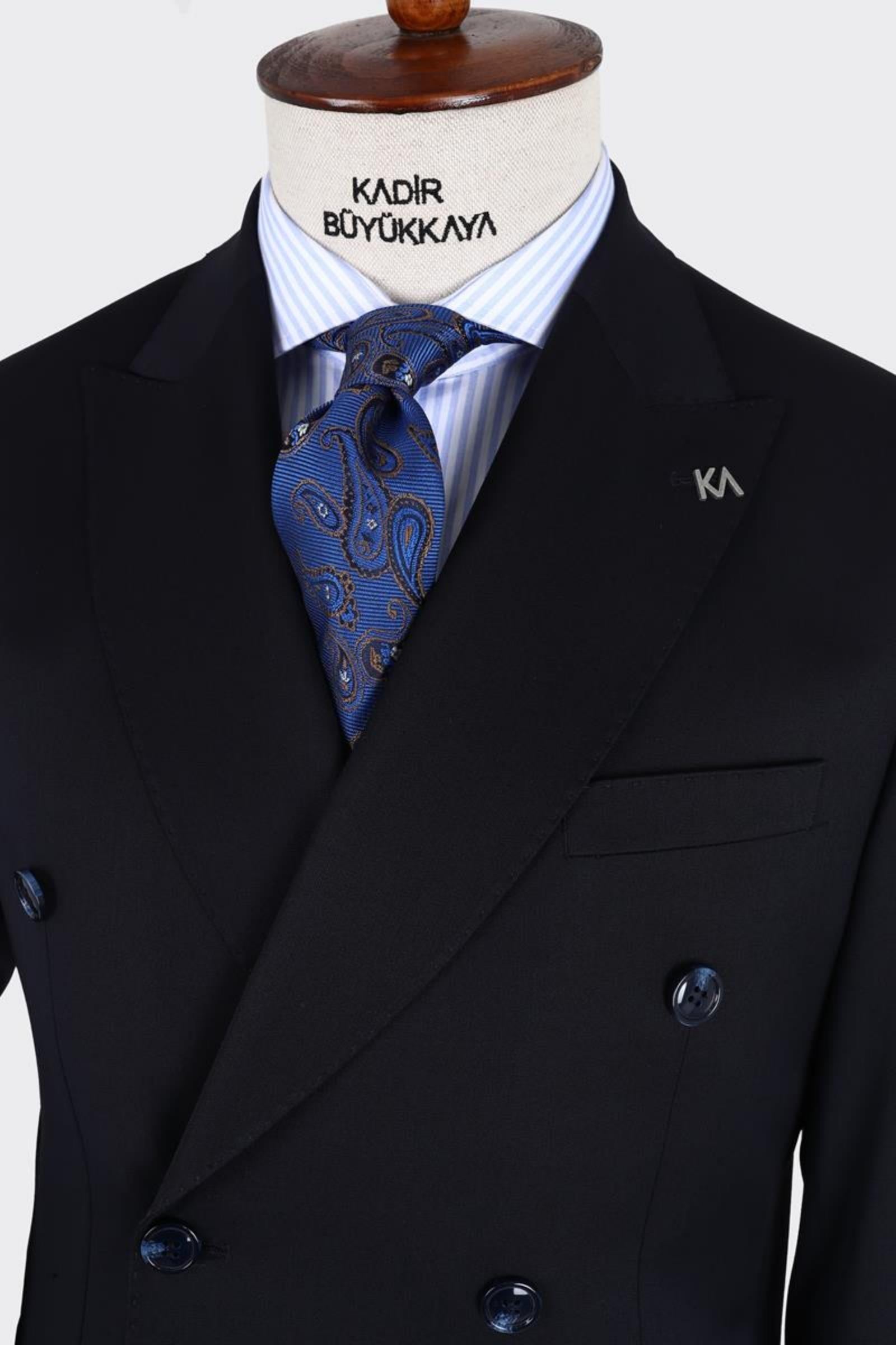 Erkek Kruvaze Takım Elbise-KAX1280W