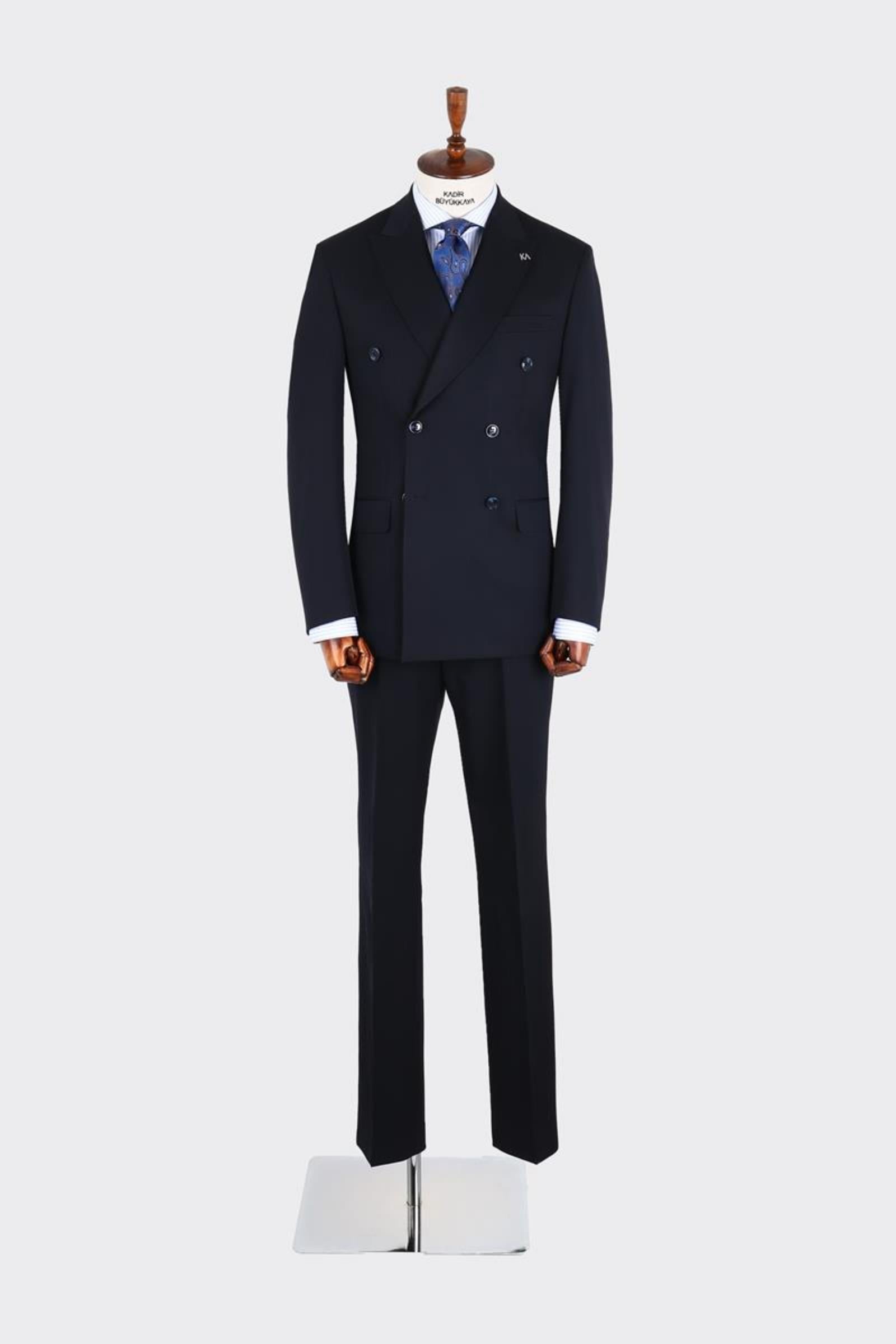 Erkek Kruvaze Takım Elbise-KAX1280W