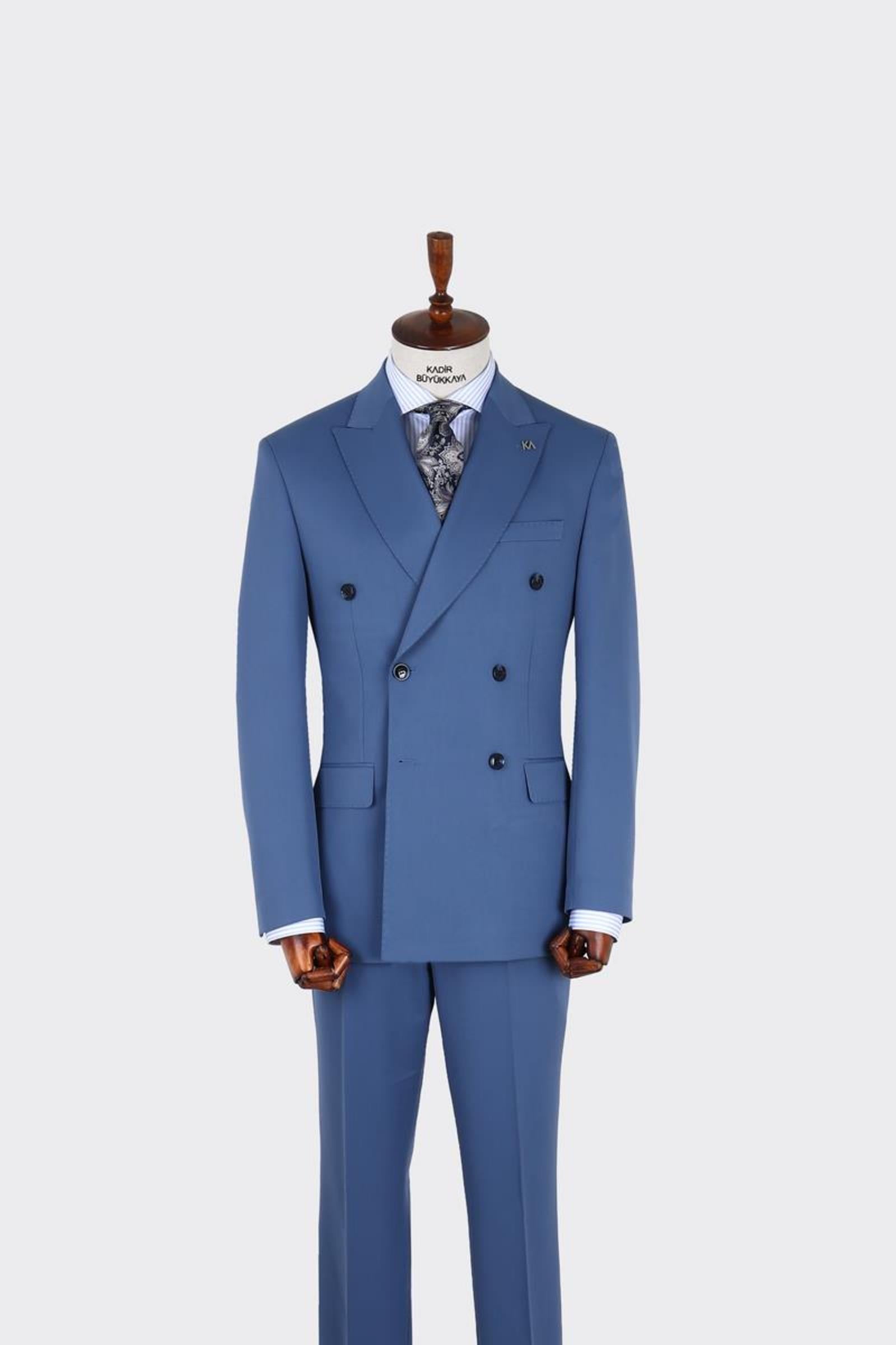 Erkek Kruvaze Takım Elbise-KAX1280W
