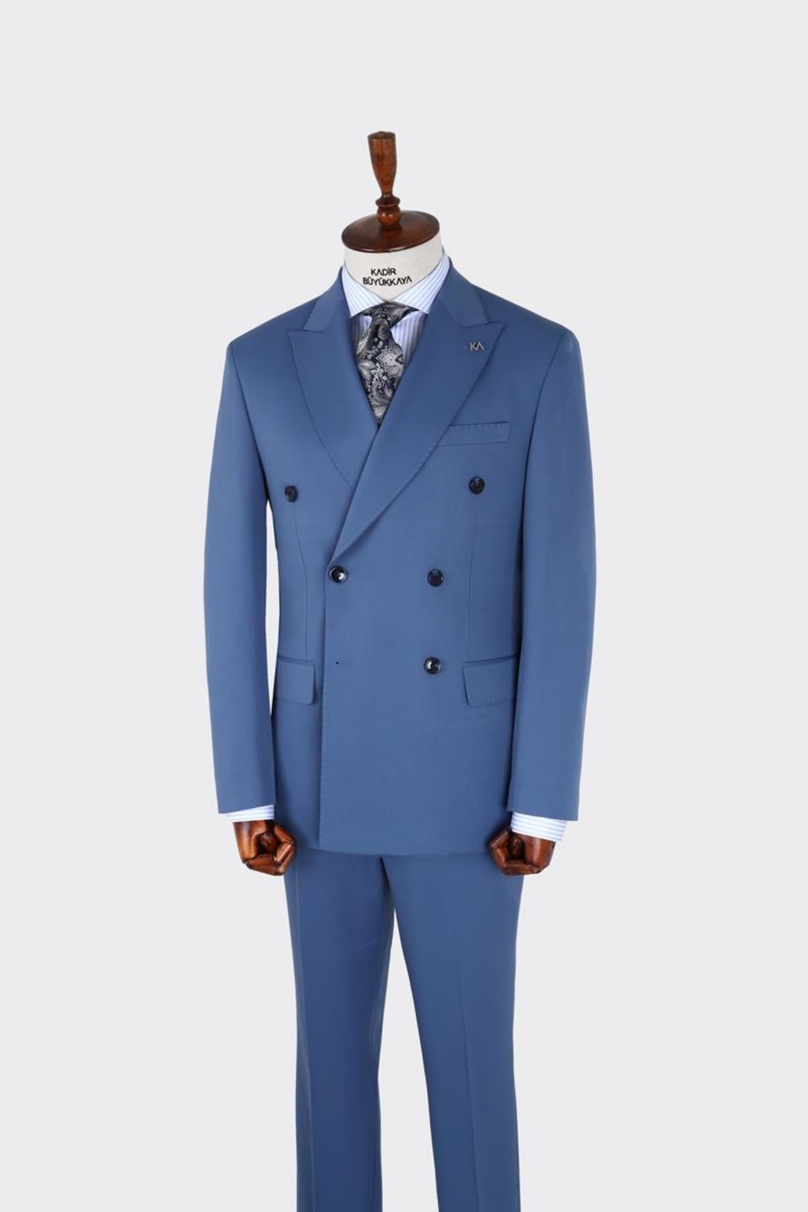Erkek Kruvaze Takım Elbise-KAX1280W